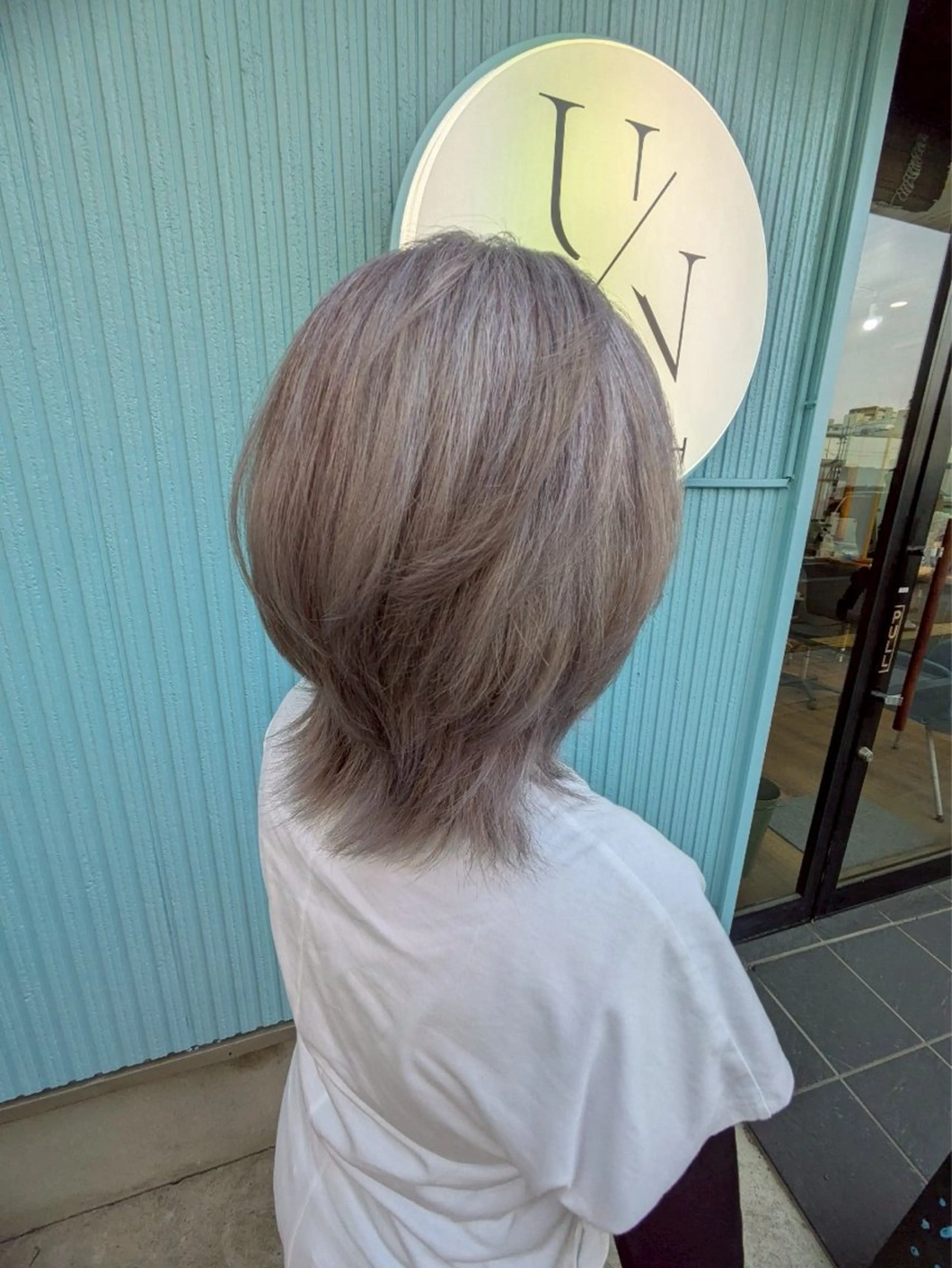 ミディアム カラー 髪質改善 UN BLEACHのヘアスタイル