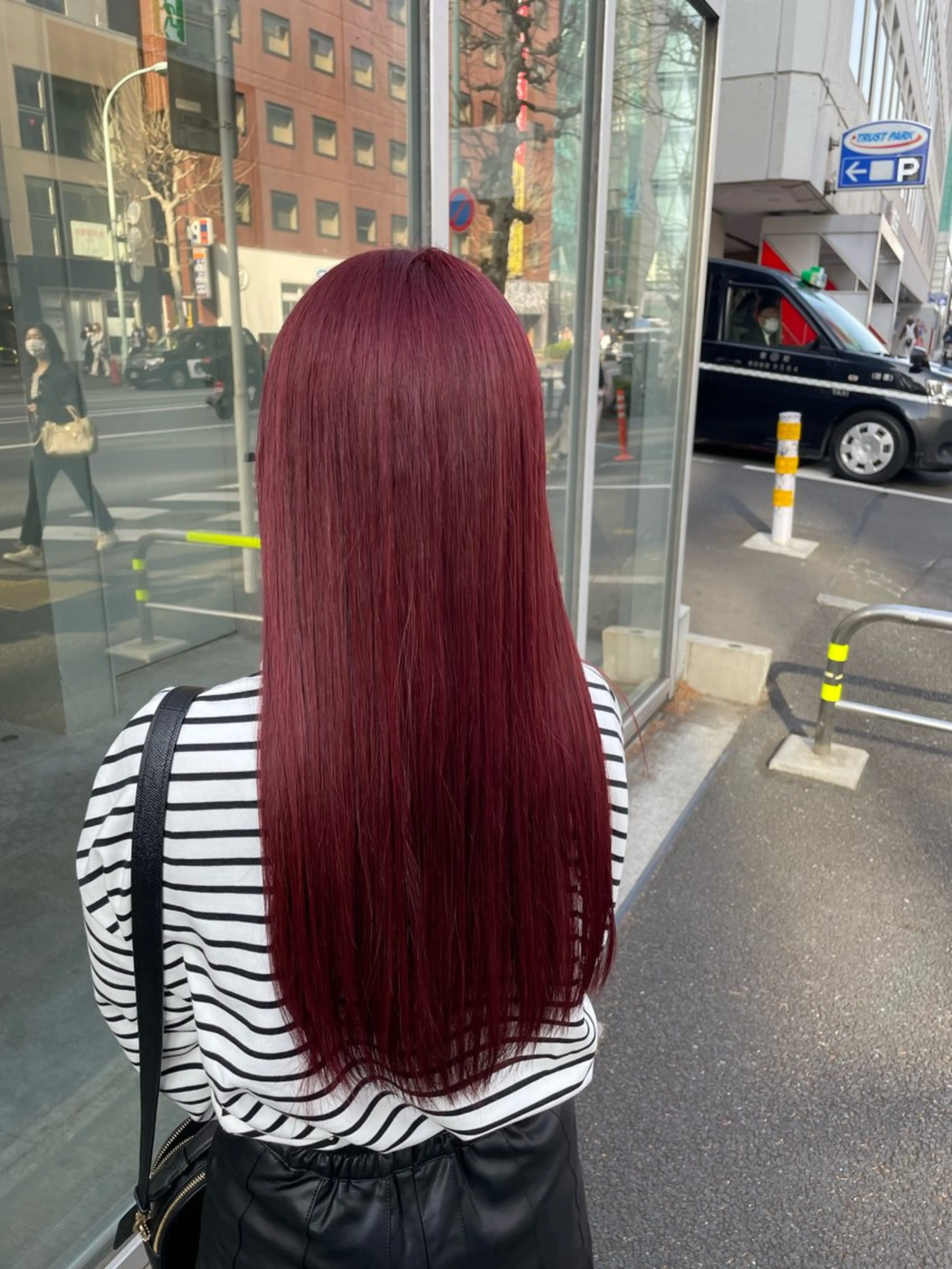 ロング カラー ヘアアレンジ 可愛い暖色ヘア🥀 えびけんのヘアスタイル