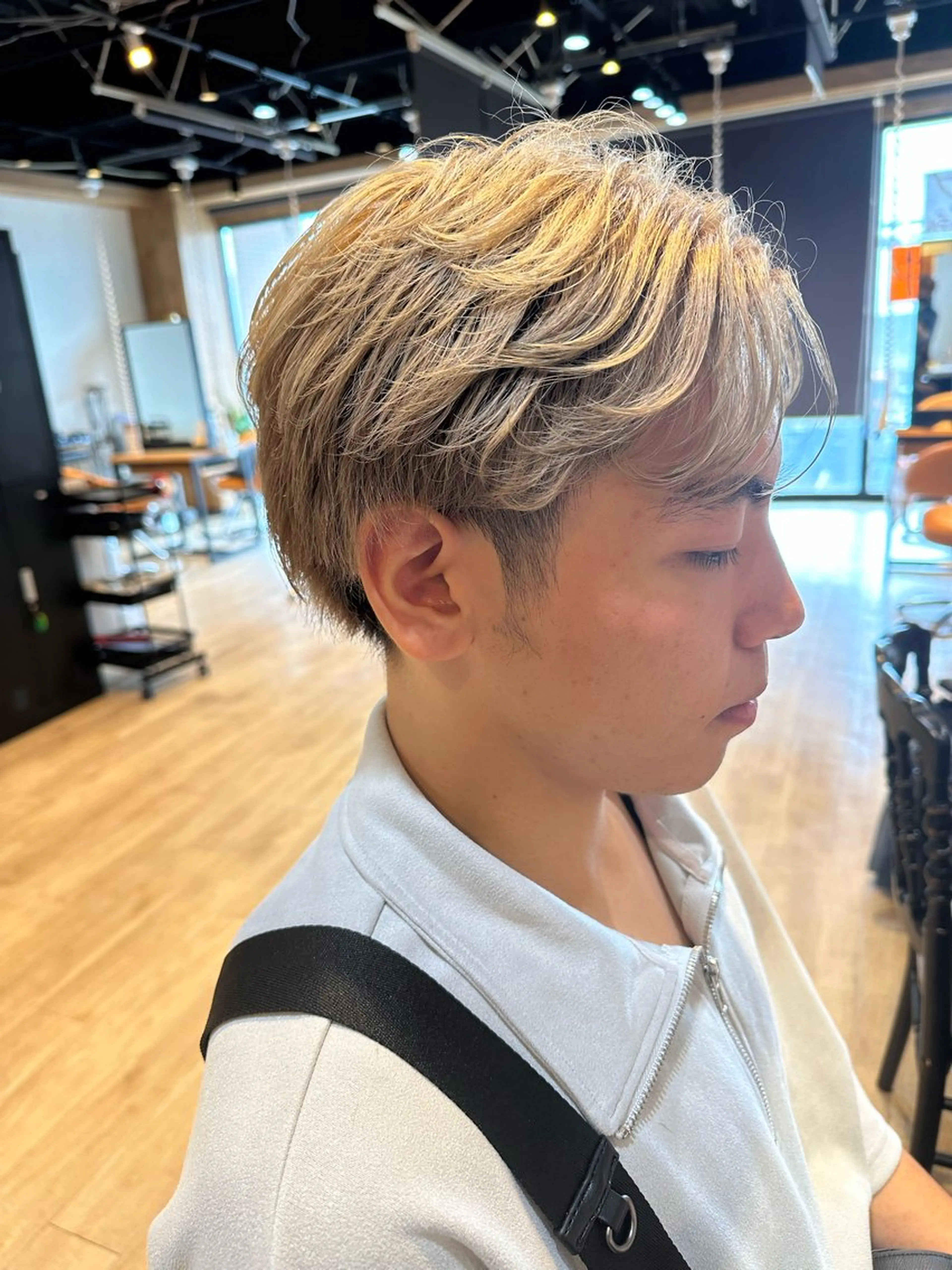 メンズ カット トリートメント 髪質改善&ストレート ‪✂︎‬鈴木青樹のヘアスタイル