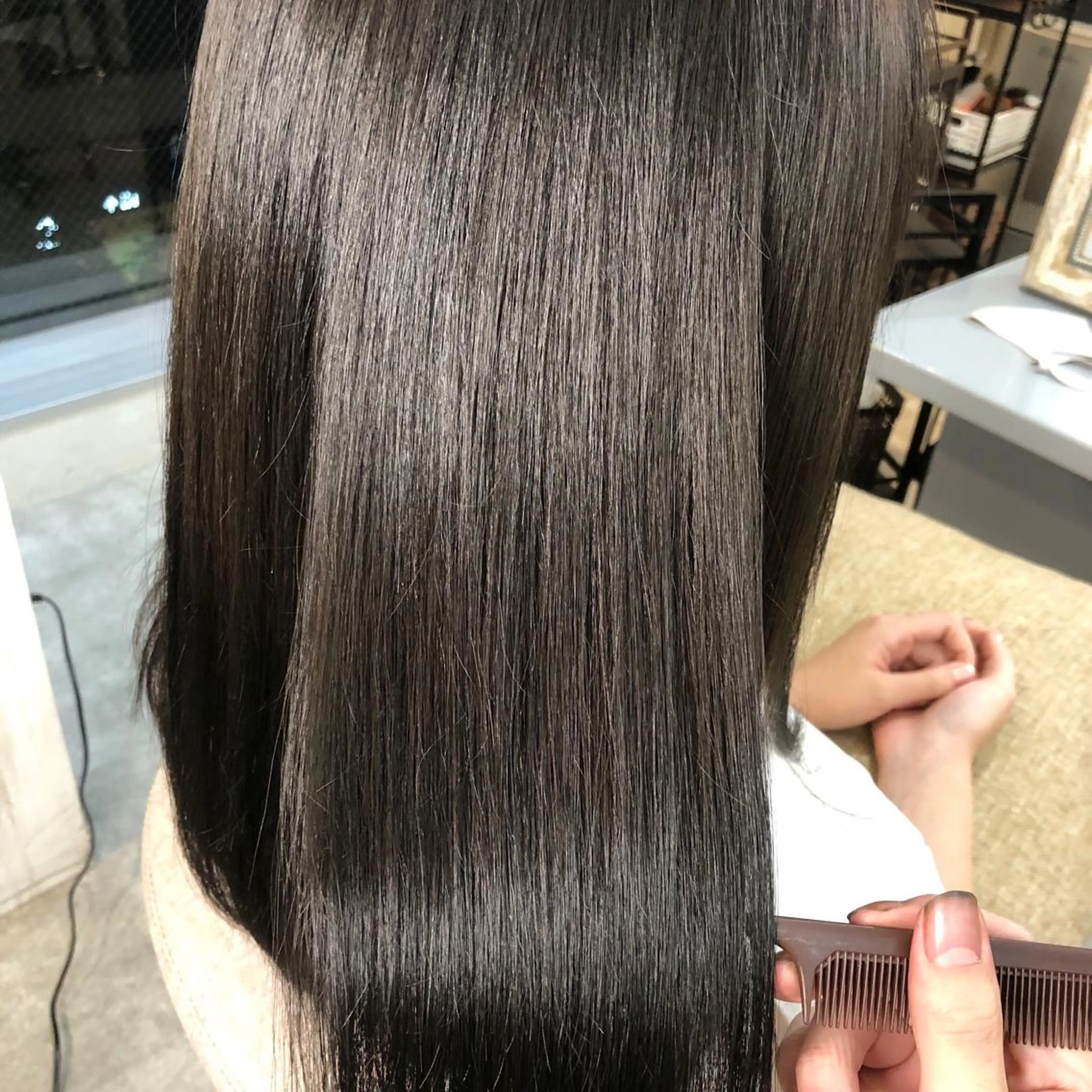 ロング ハイライト 髪質改善 レイヤーカット トリートメント カット ヘアカラー 艶髪/髪質改善/ 縮毛矯正/北島のヘアスタイル