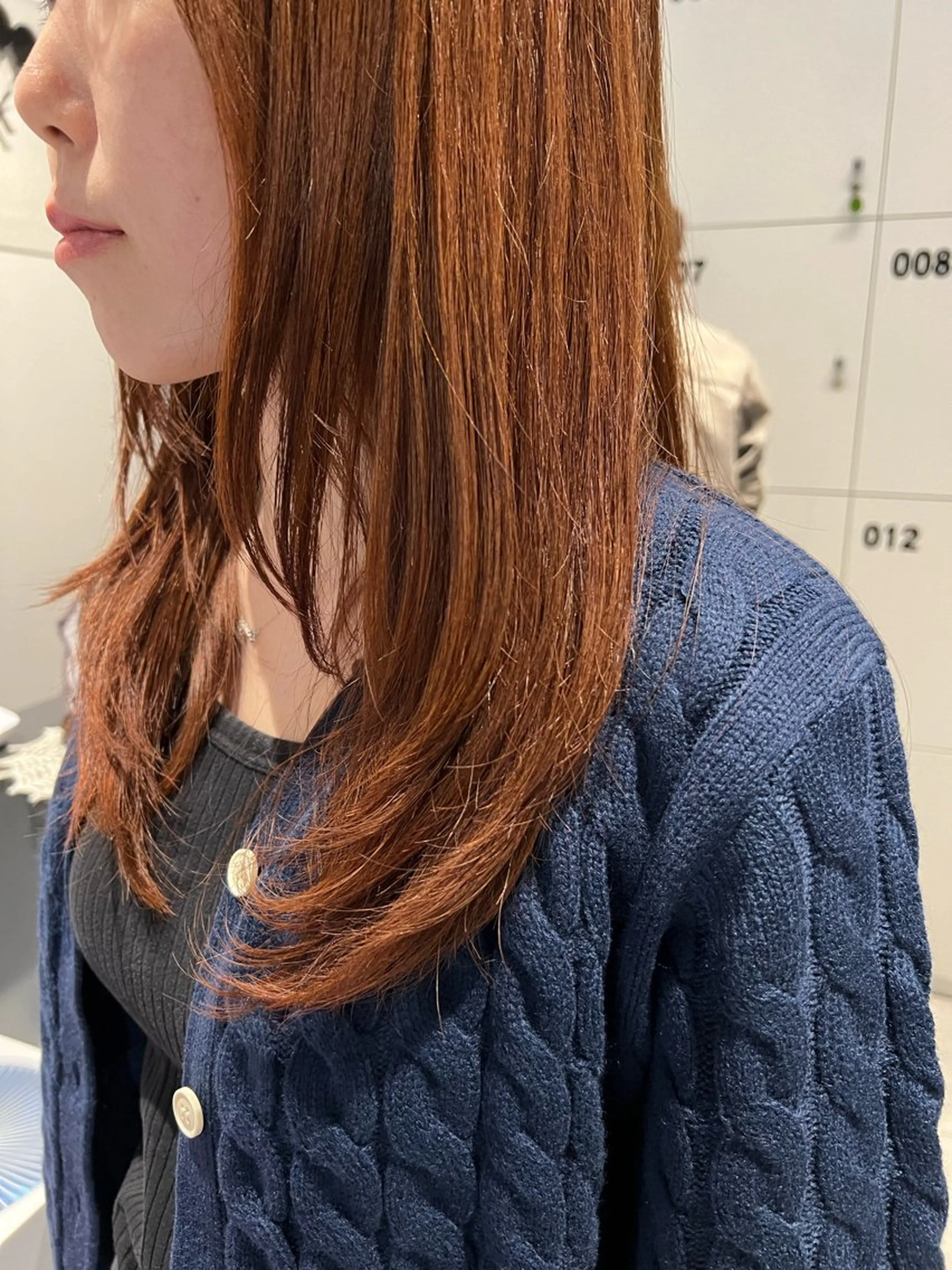 ロング カラー ブラウンカラー オレンジ オレンジブラウン ✨髪質改善矯正× ブリーチ✨YU-KIのヘアスタイル