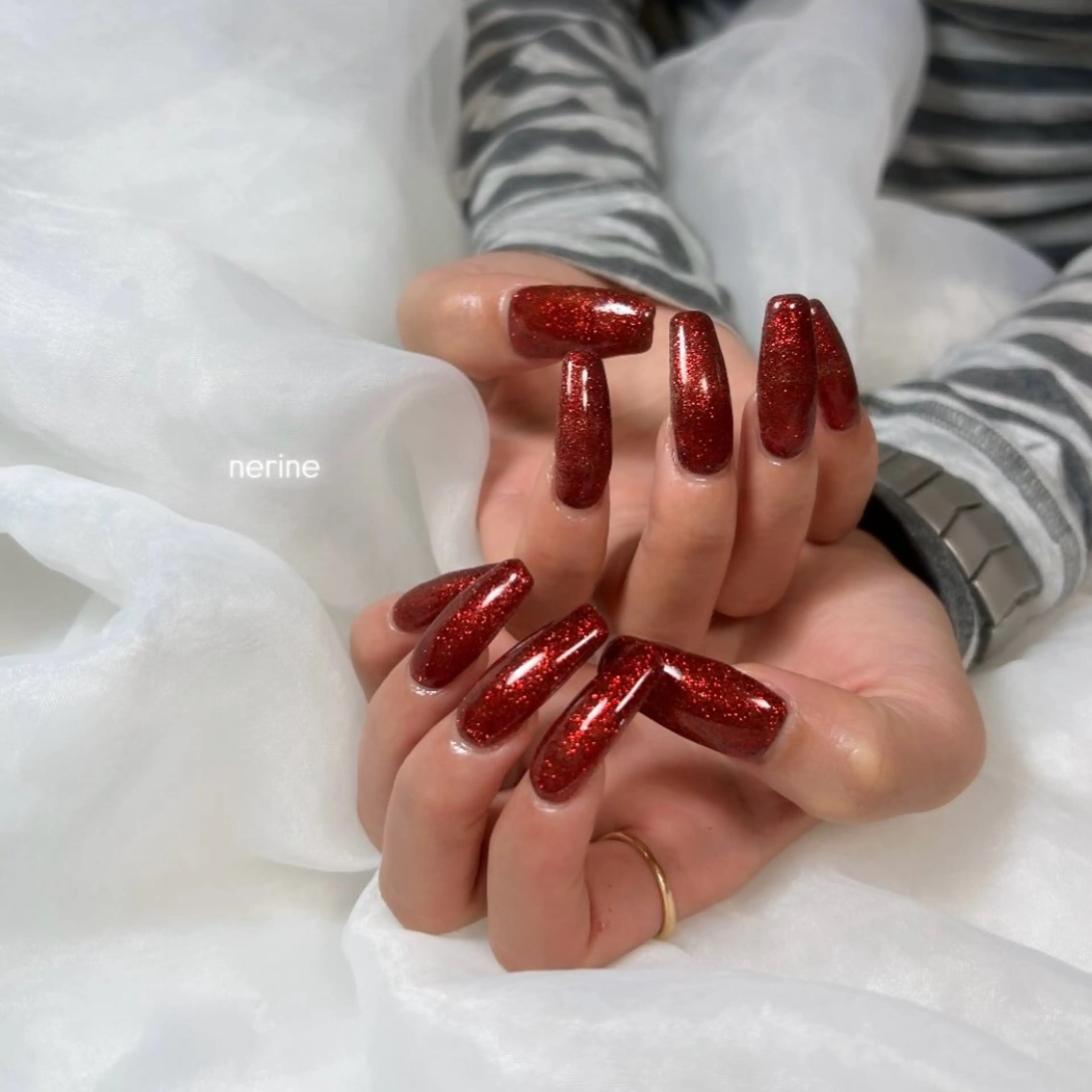 ネイル 長さ出し ロングネイル ハンドネイル nail salon nerineのネイルデザイン