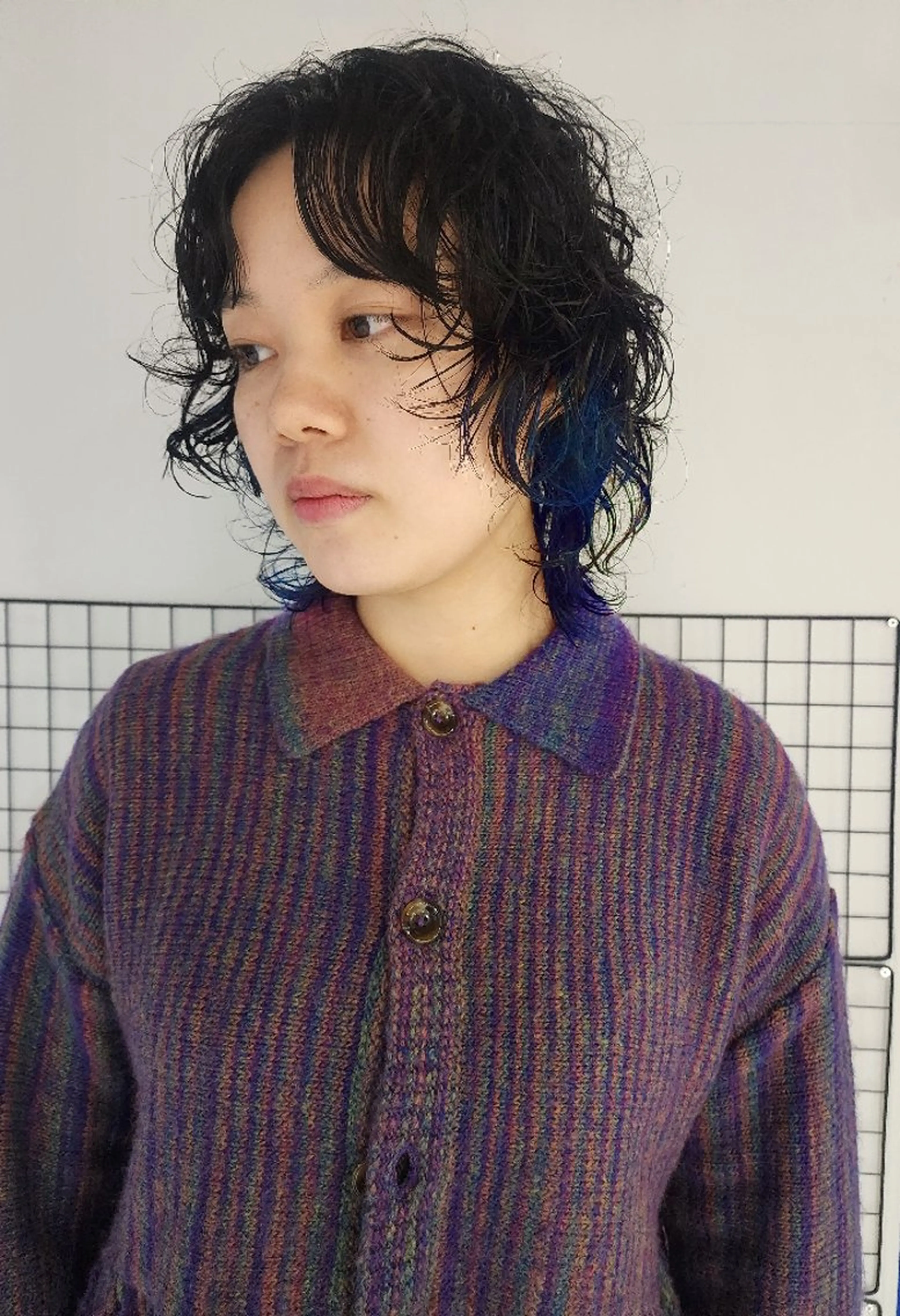 ミディアム パーマ Backbocker所属・ハイトーン/ブリーチ /デザインカラーのヘアスタイル