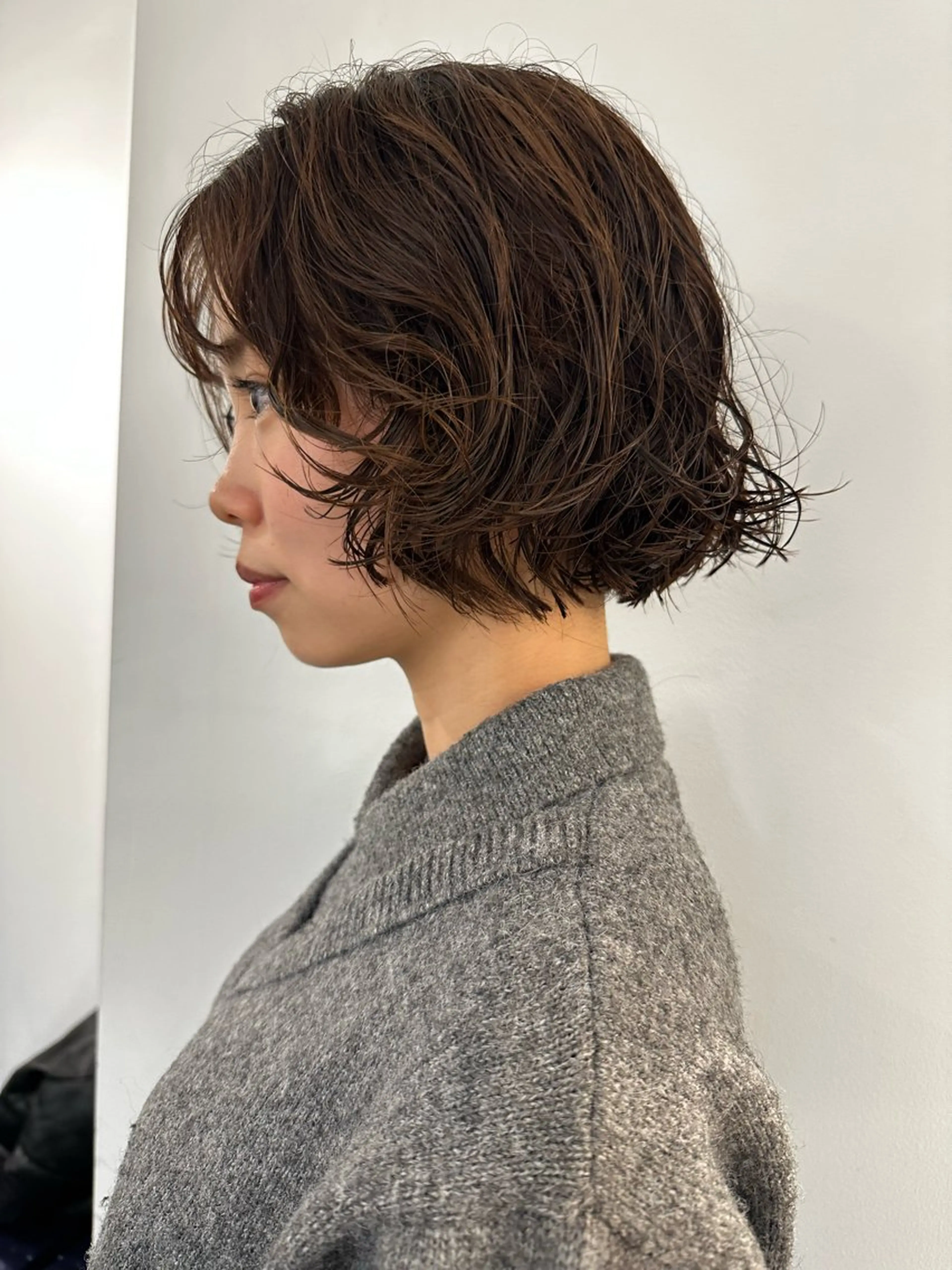 ミディアム パーマ カット パーマ お悩み解決パーマ hana🩰のヘアスタイル