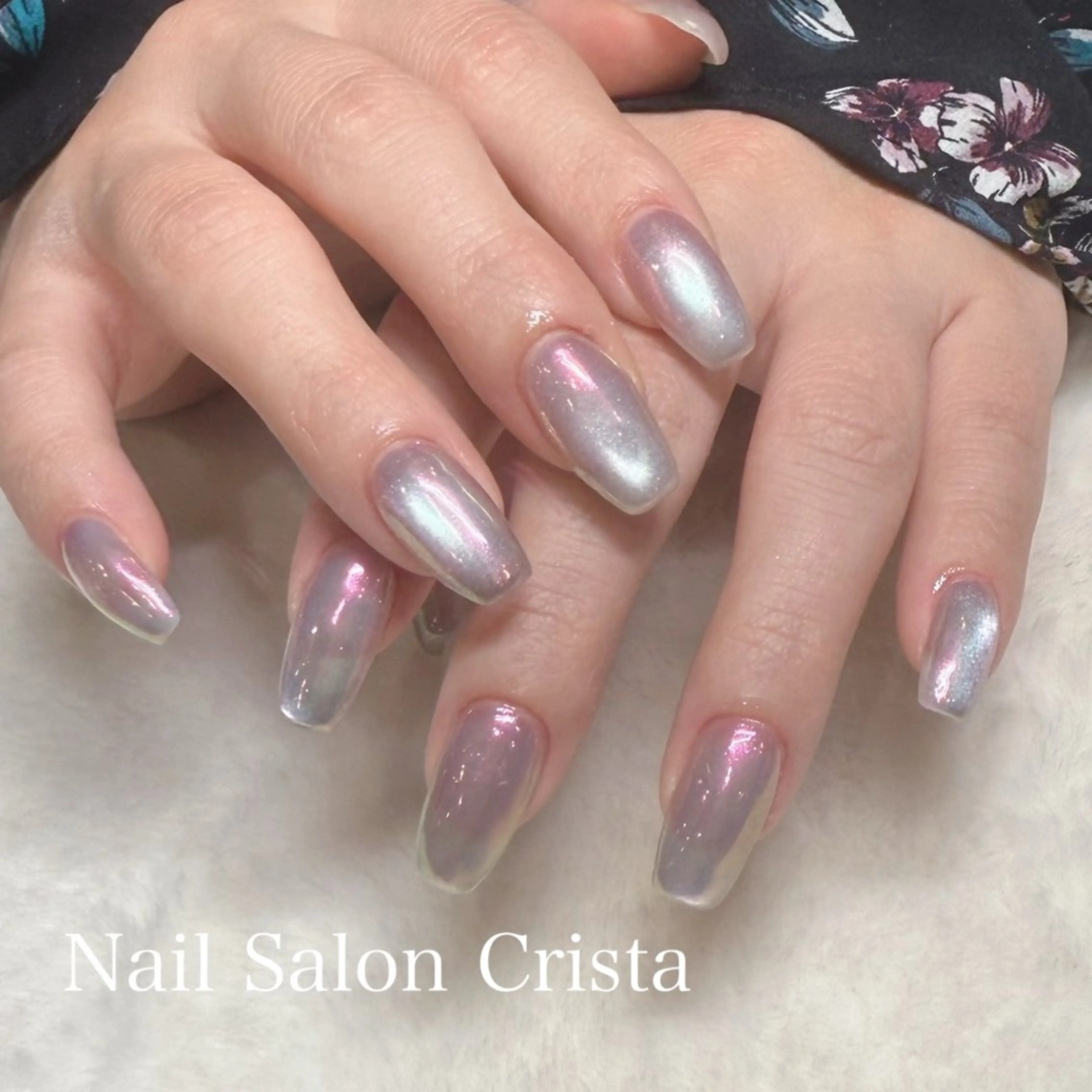 ネイル フットネイル ジェルネイル マグネットネイル オフィスネイル ワンカラーネイル NAILSALON CRISTA所属・🤍CRISTA yui🤍のネイルデザイン