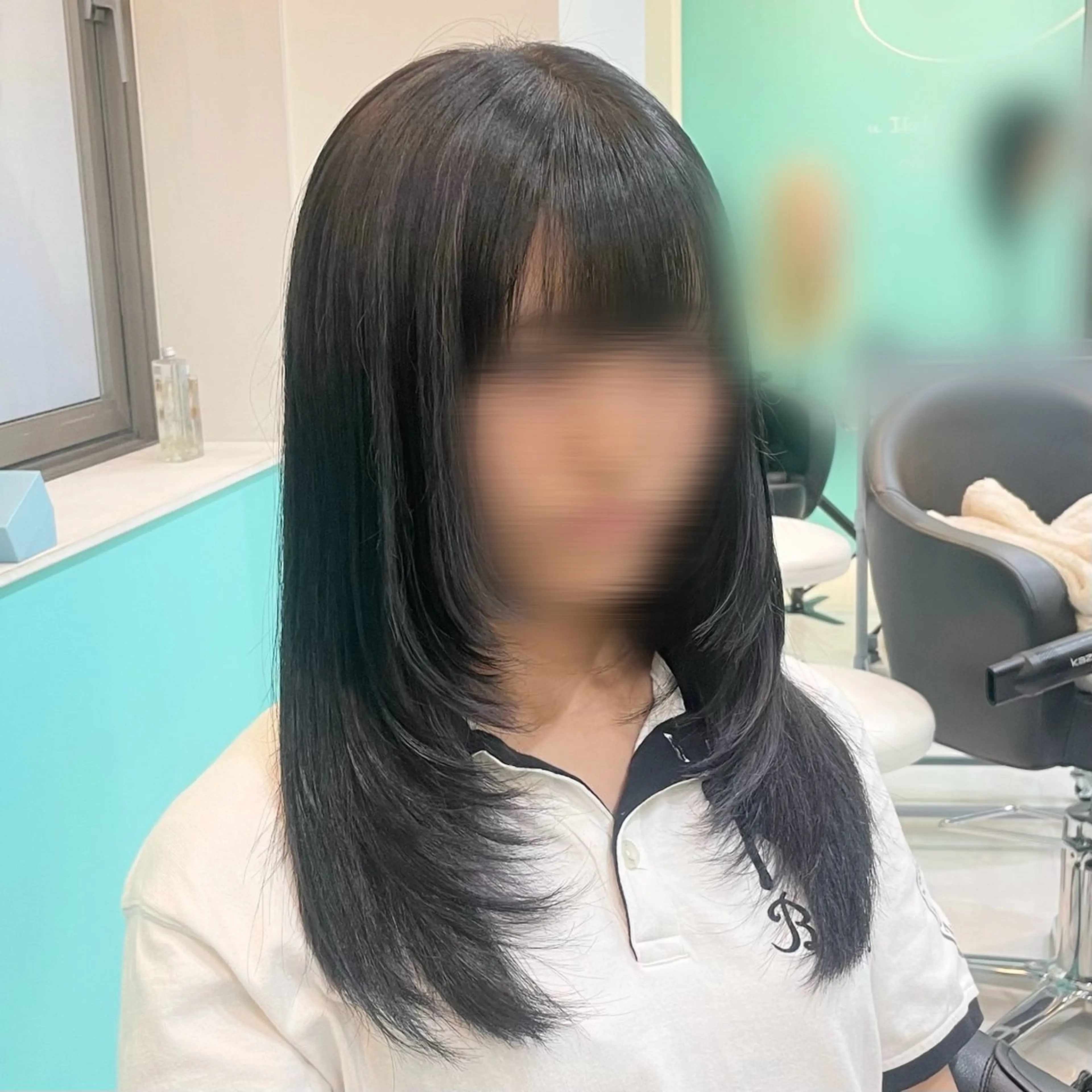 セミロング カラー カット エクステ イヤリングカラー 🫧Natsukiのヘアスタイル