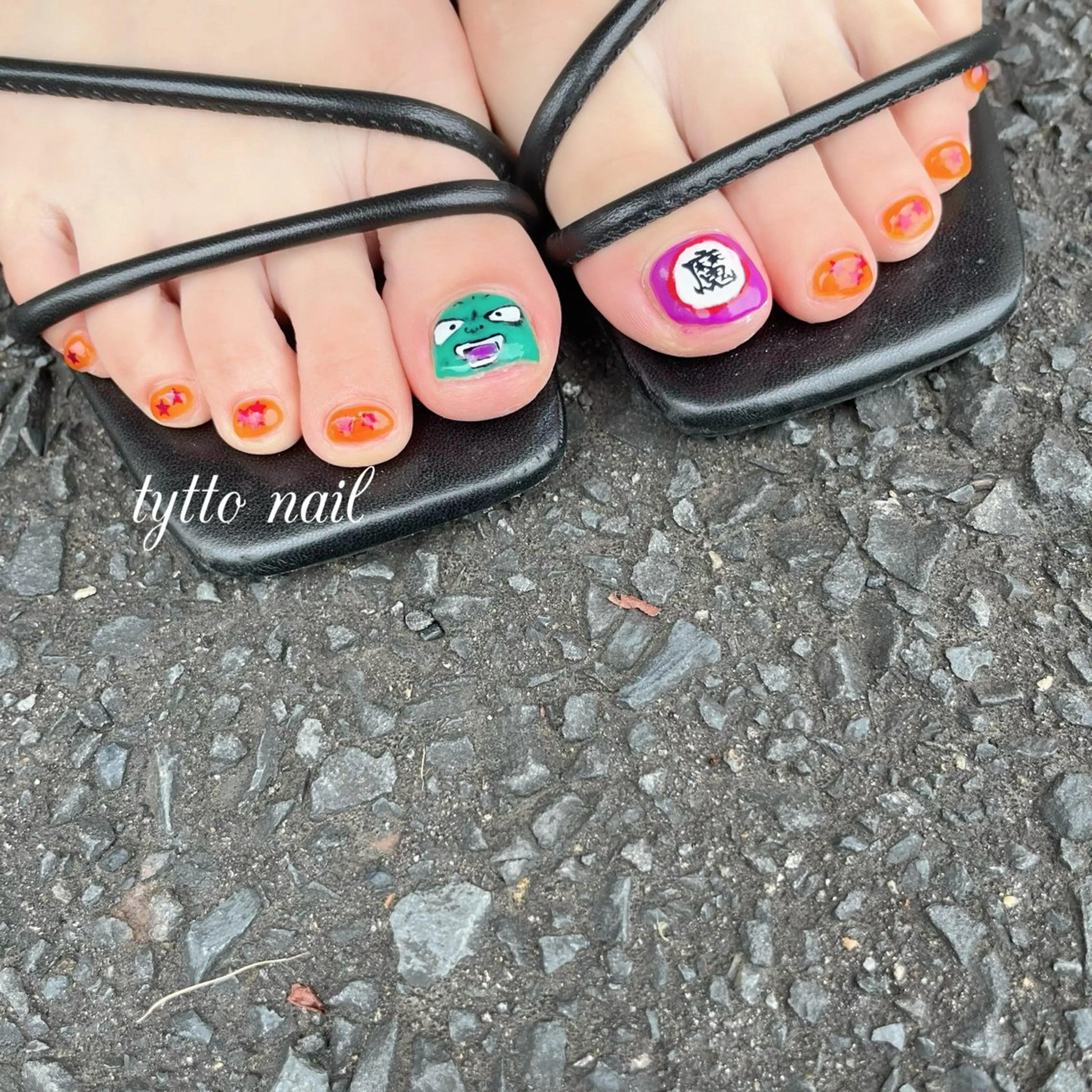 ネイル フットネイル オフィスネイル ワンカラーネイル 夏ネイル フットネイル tytto nail ❤︎‪‪eri‪‪のネイルデザイン