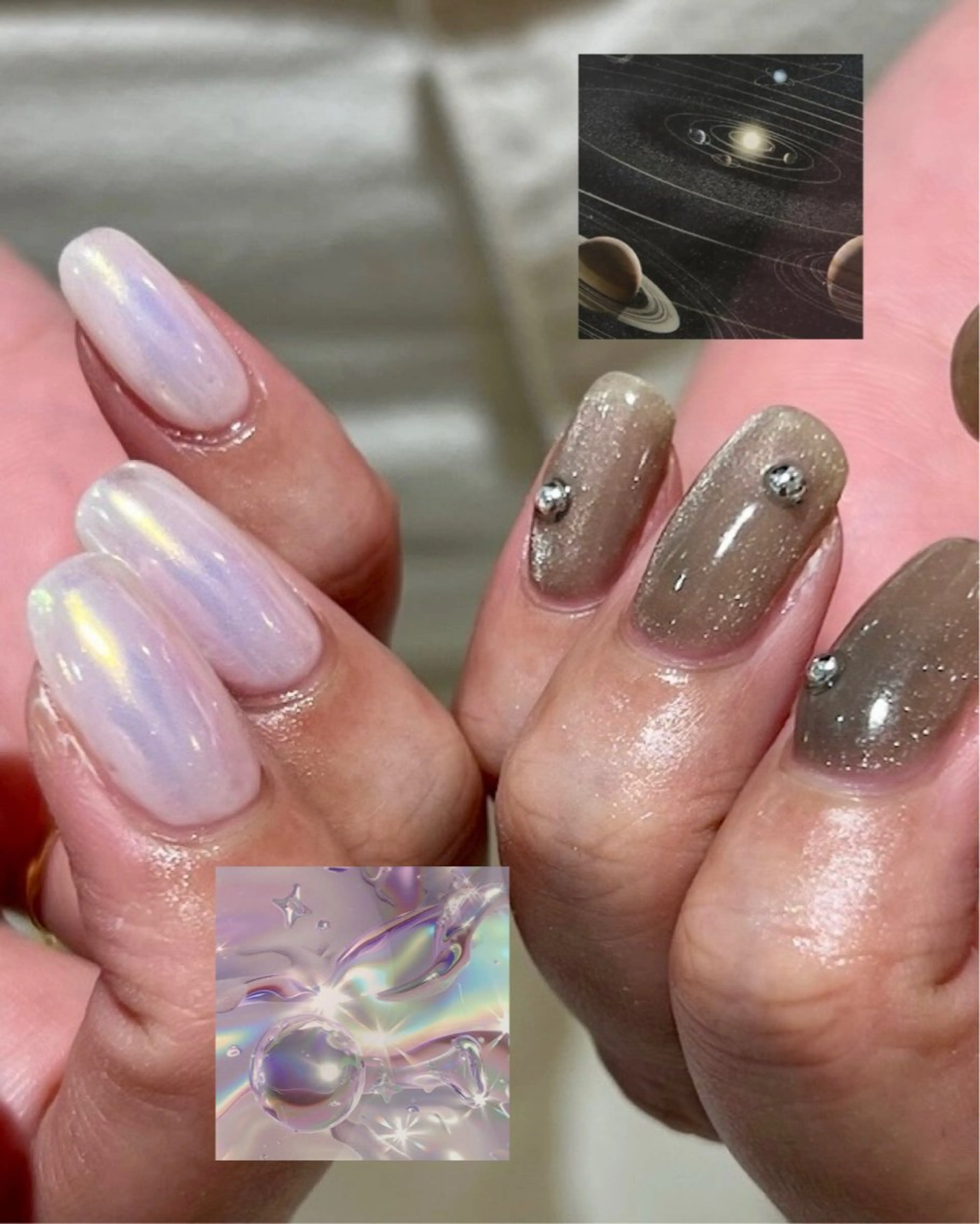 ネイル フットネイル ジェルネイル 韓国ネイル マグネットネイル ミラーネイル ハンドネイル 個性派ニュアンス nuts nail所属・【池袋】nuts nail　なつみのネイルデザイン