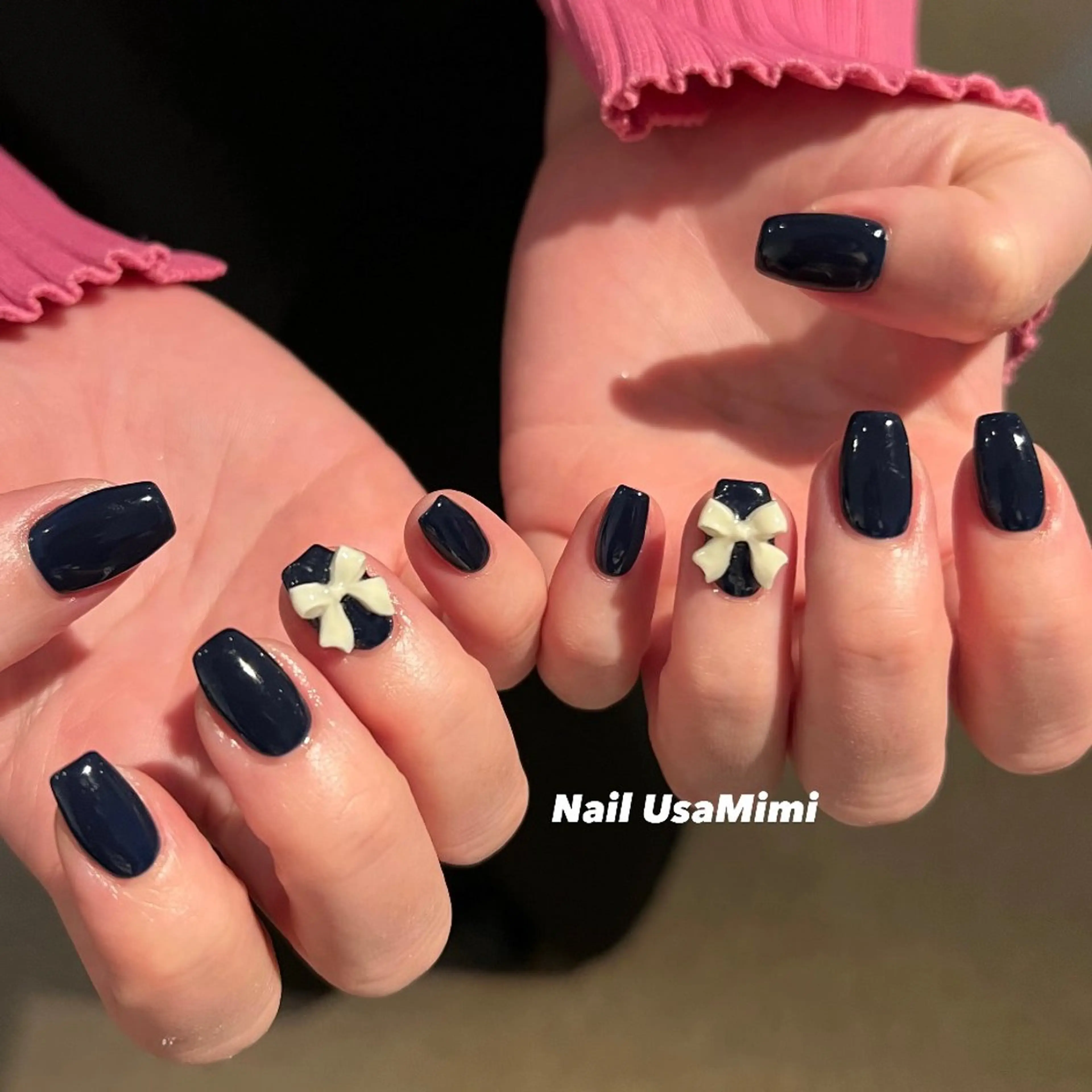 ネイル ジェルネイル マグネットネイル 持ち込み ワンカラーネイル パラジェル 本町ネイルNail UsaMimiのネイルデザイン