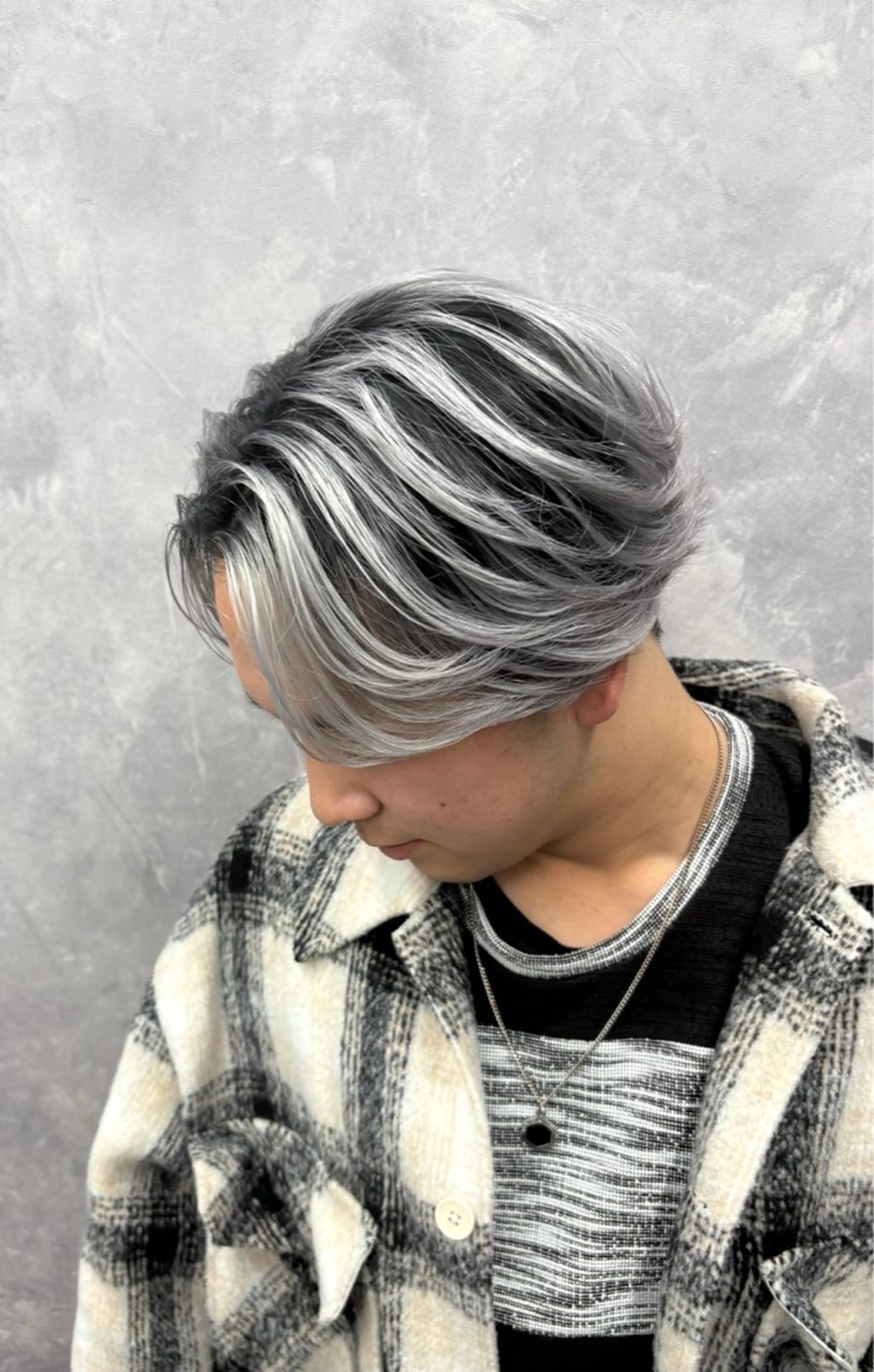 【メンズ限定】メッシュorシャドウルーツ✨ #ハイライト#ブリーチ#メンズメッシュ#バレイヤージュの写真