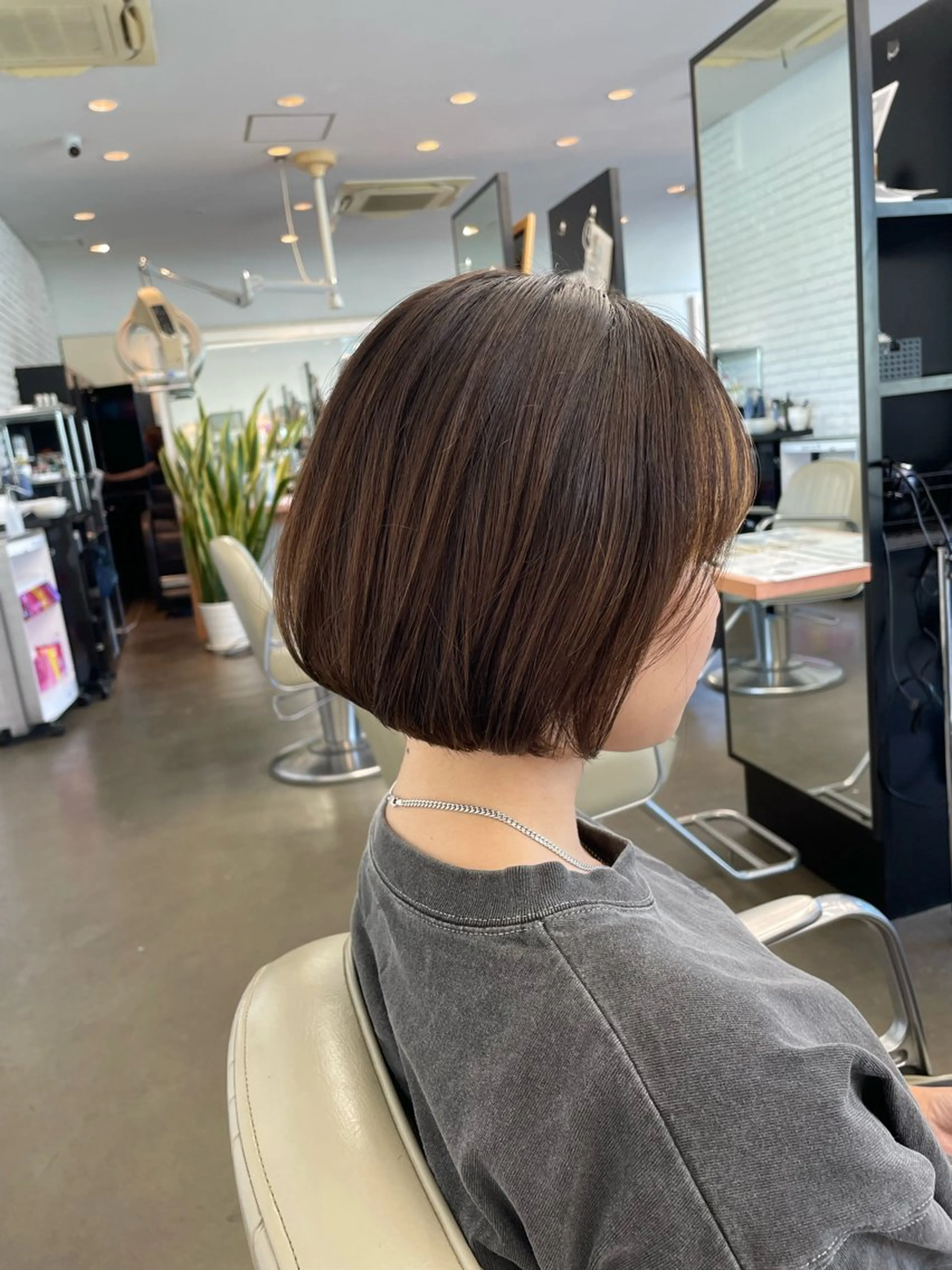 ショート カット トリートメント ヘアセット 🍑まき/カット /髪質改善カラー🍑のヘアスタイル
