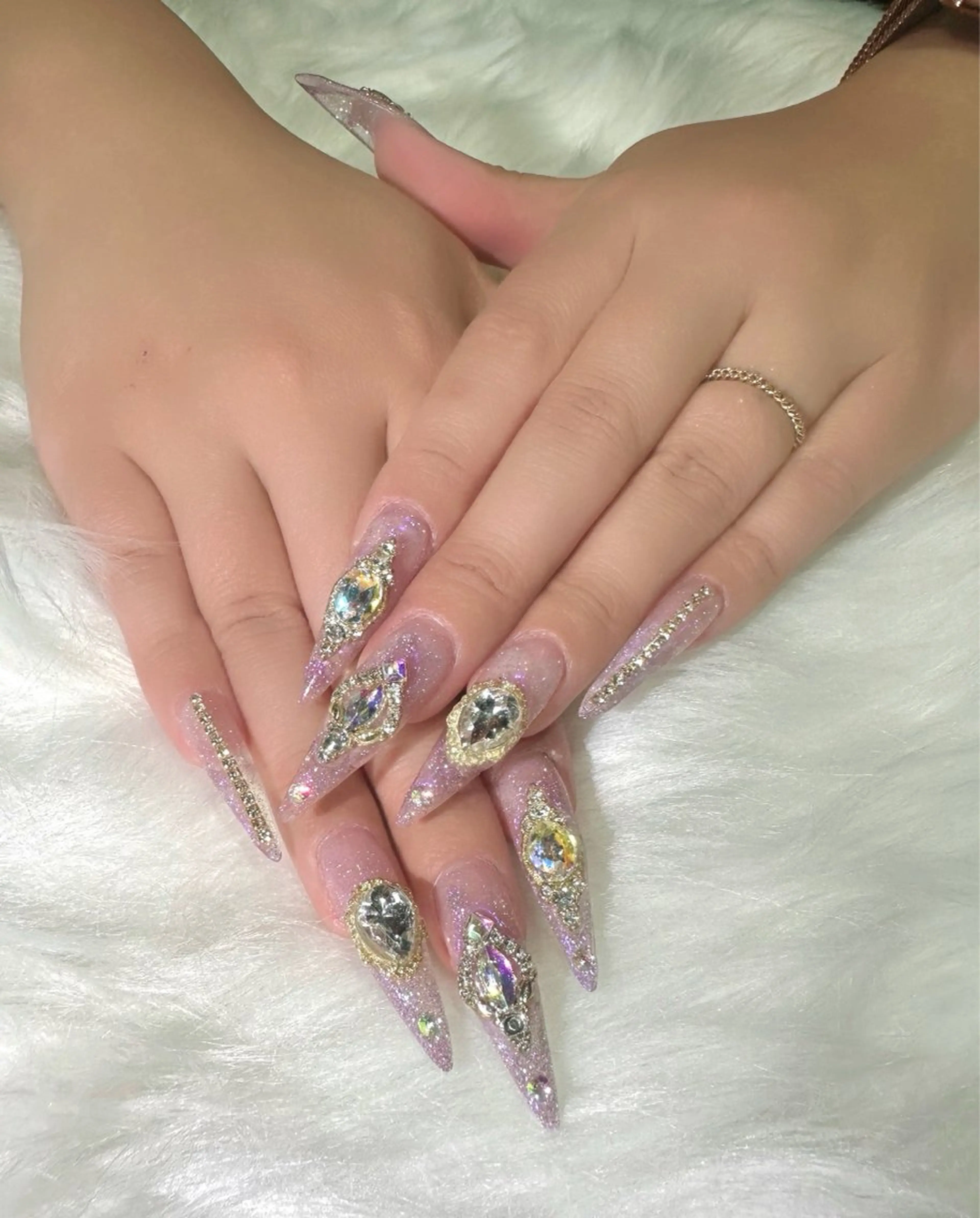 🎀リピーター様🎀【オフあり】お持ち込みデザイン【長さ出し】(甘皮ケア込み)の写真