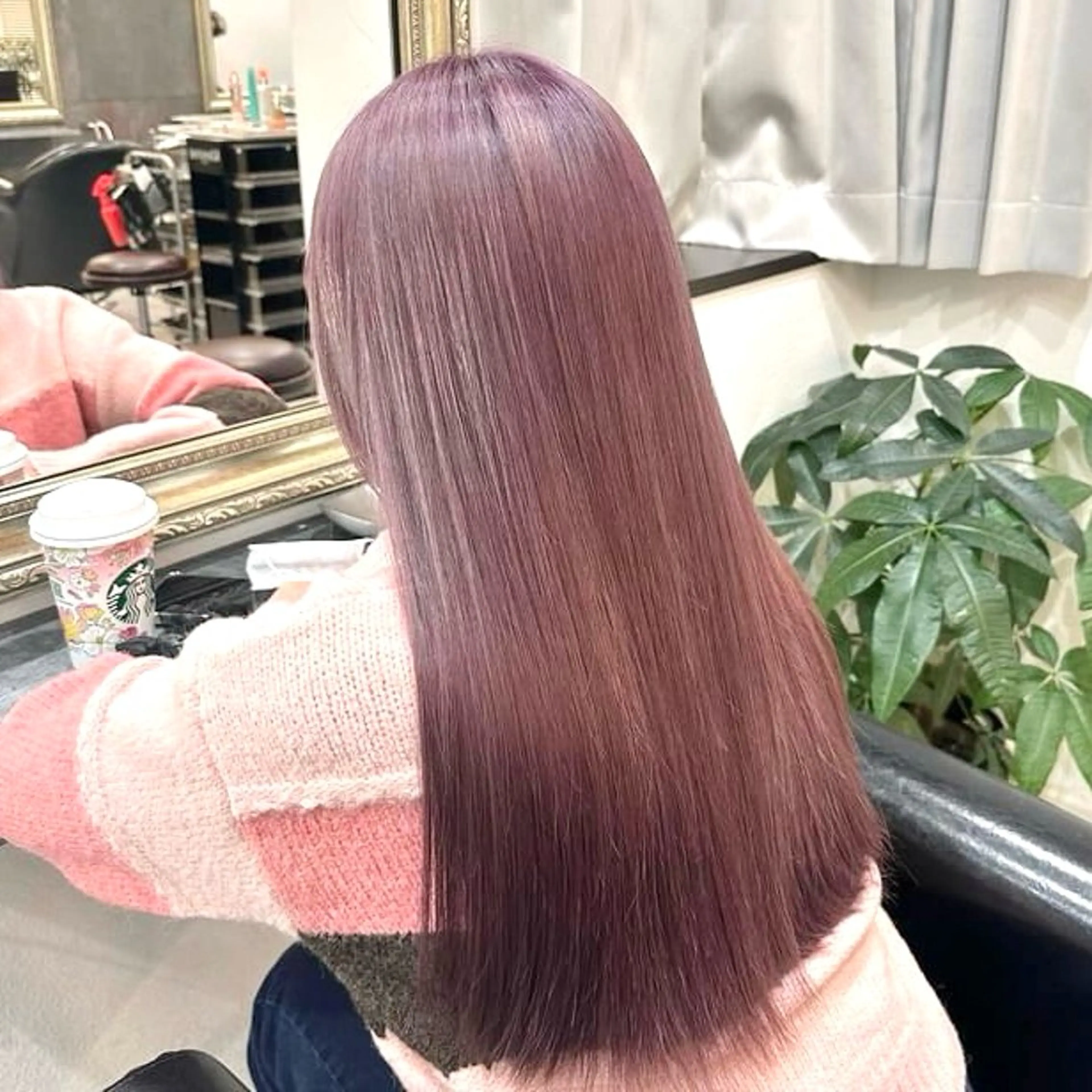 ロング カラー ラベンダーカラー ピンクカラー ピンクラベンダー カット ヘアカラー トリートメント ハイトーン/ウルフ/ レイヤー/Asukaのヘアスタイル