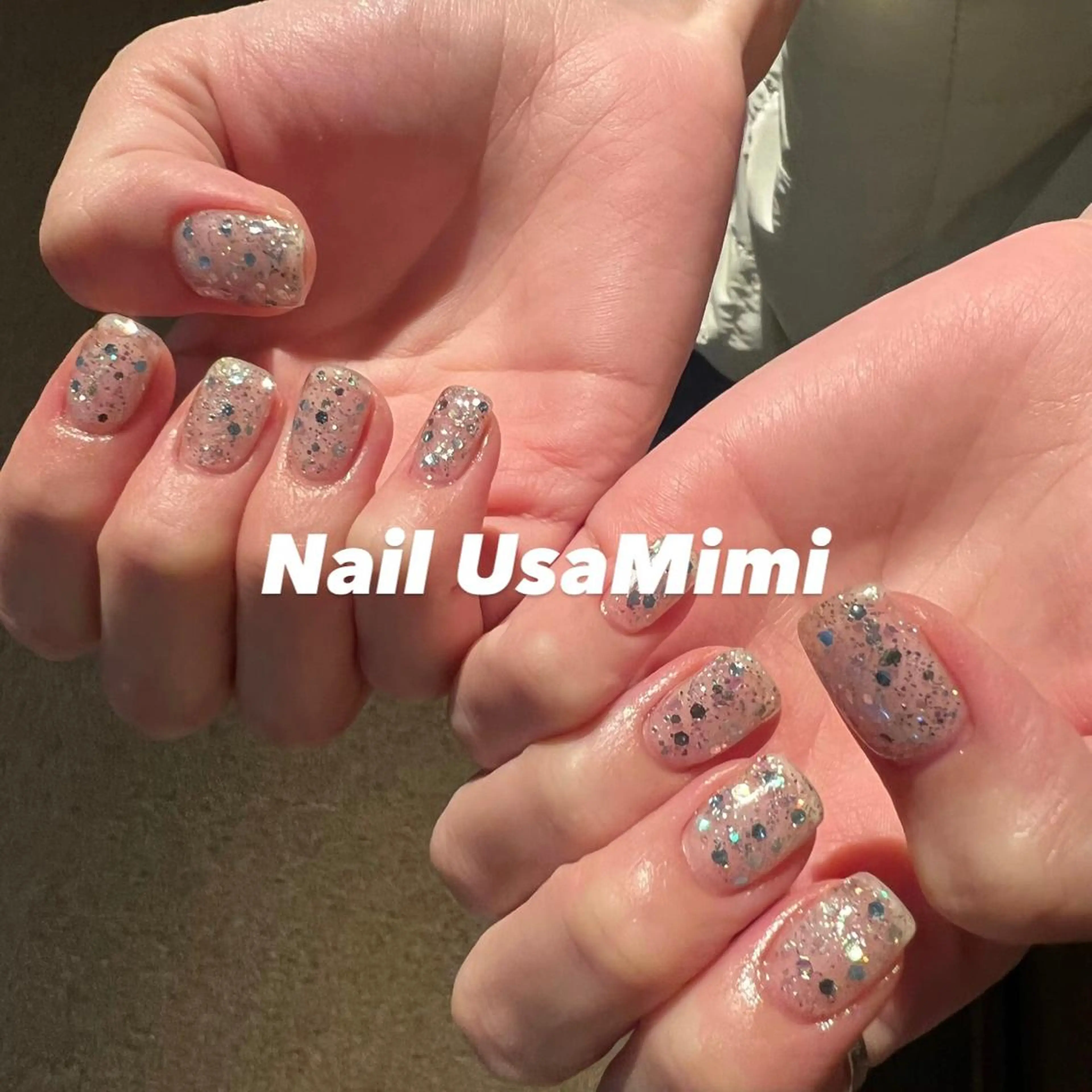 ネイル クリアネイル フットネイル ジェルネイル マグネットネイル 持ち込み 本町ネイルNail UsaMimiのネイルデザイン
