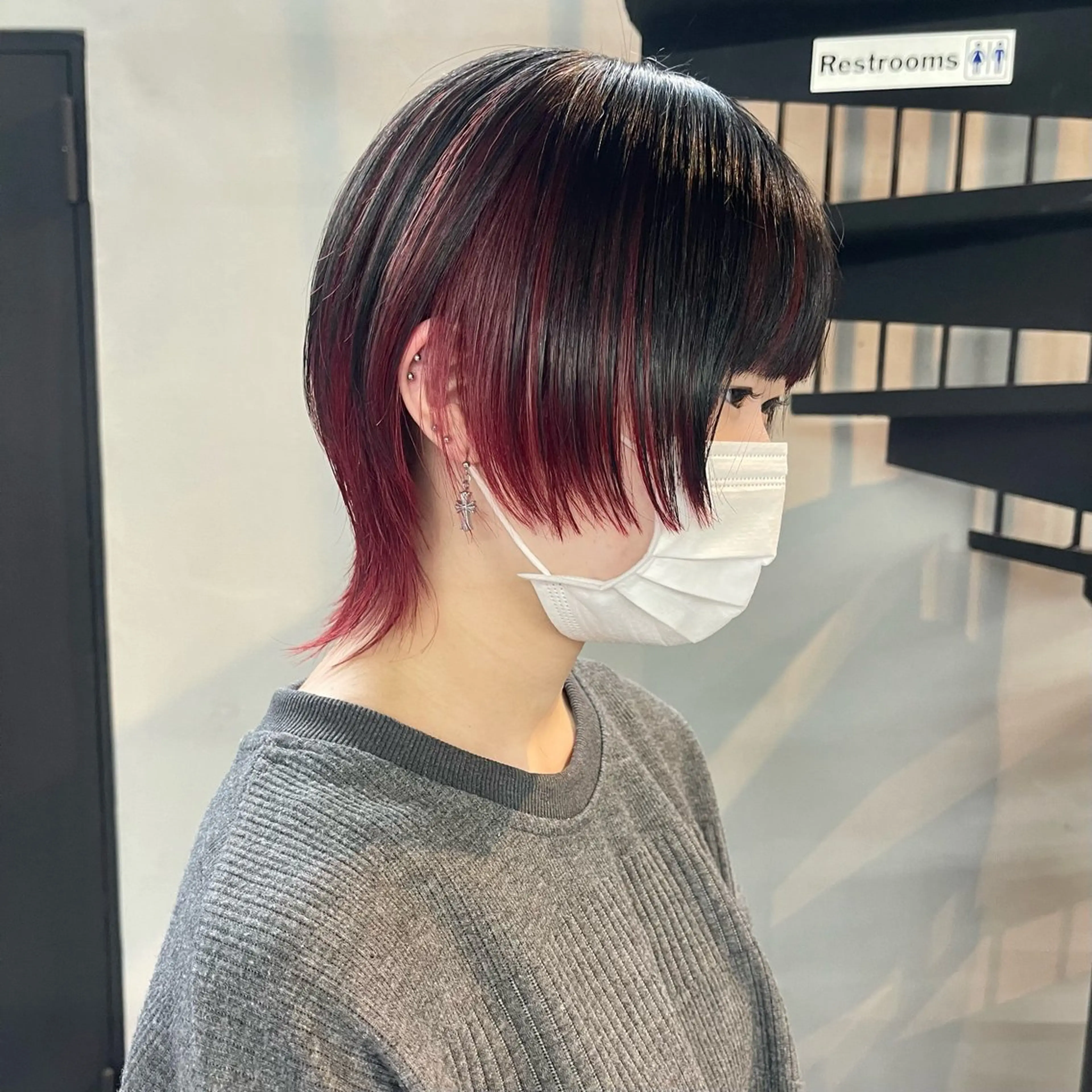 ショート カット ヘアカラー トリートメント 柏 ウルフ/レイヤー 田中佐和🐺のヘアスタイル