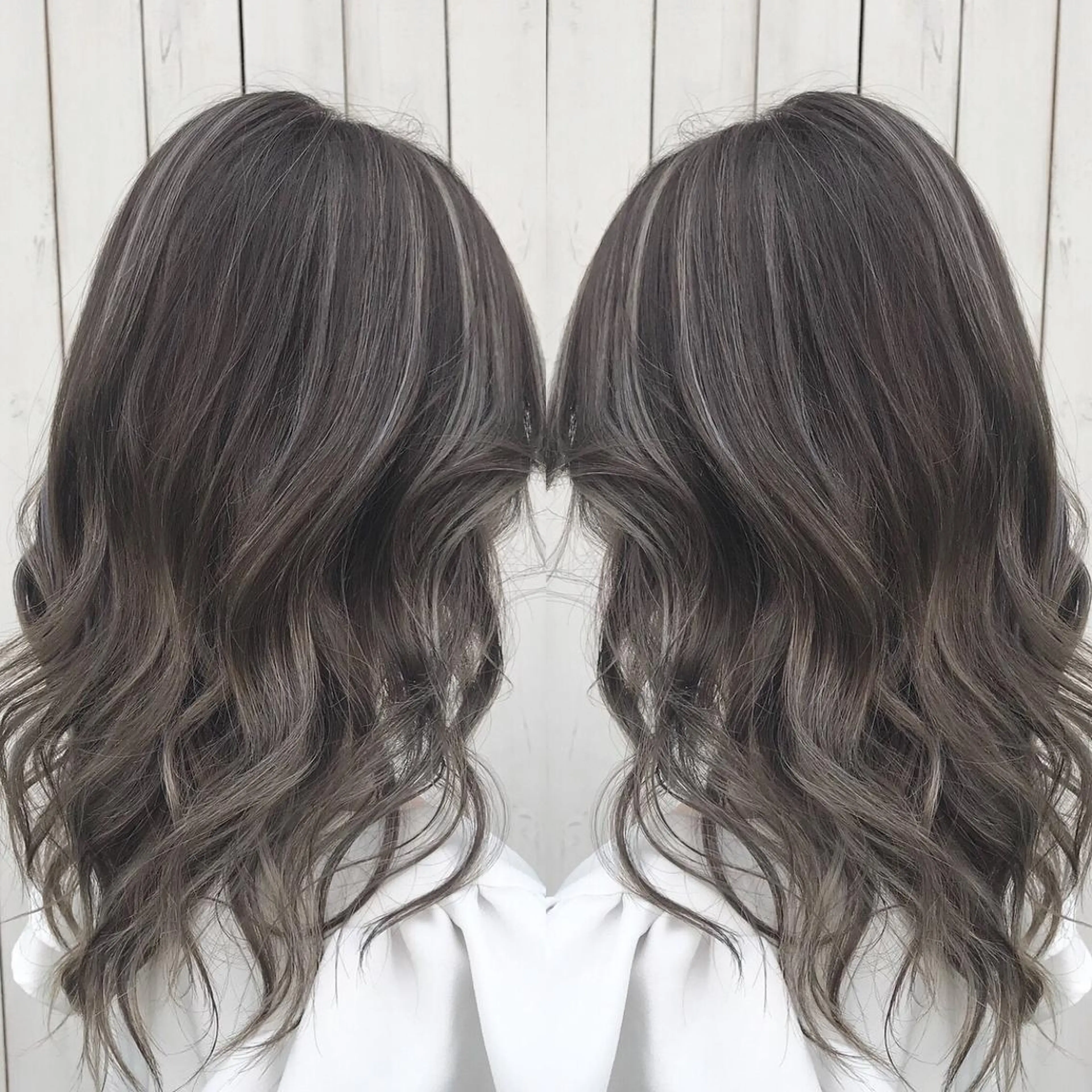 カラー グラデーションカラー グレージュ ハイライトカラー LOHAS 関根真由美のヘアスタイル