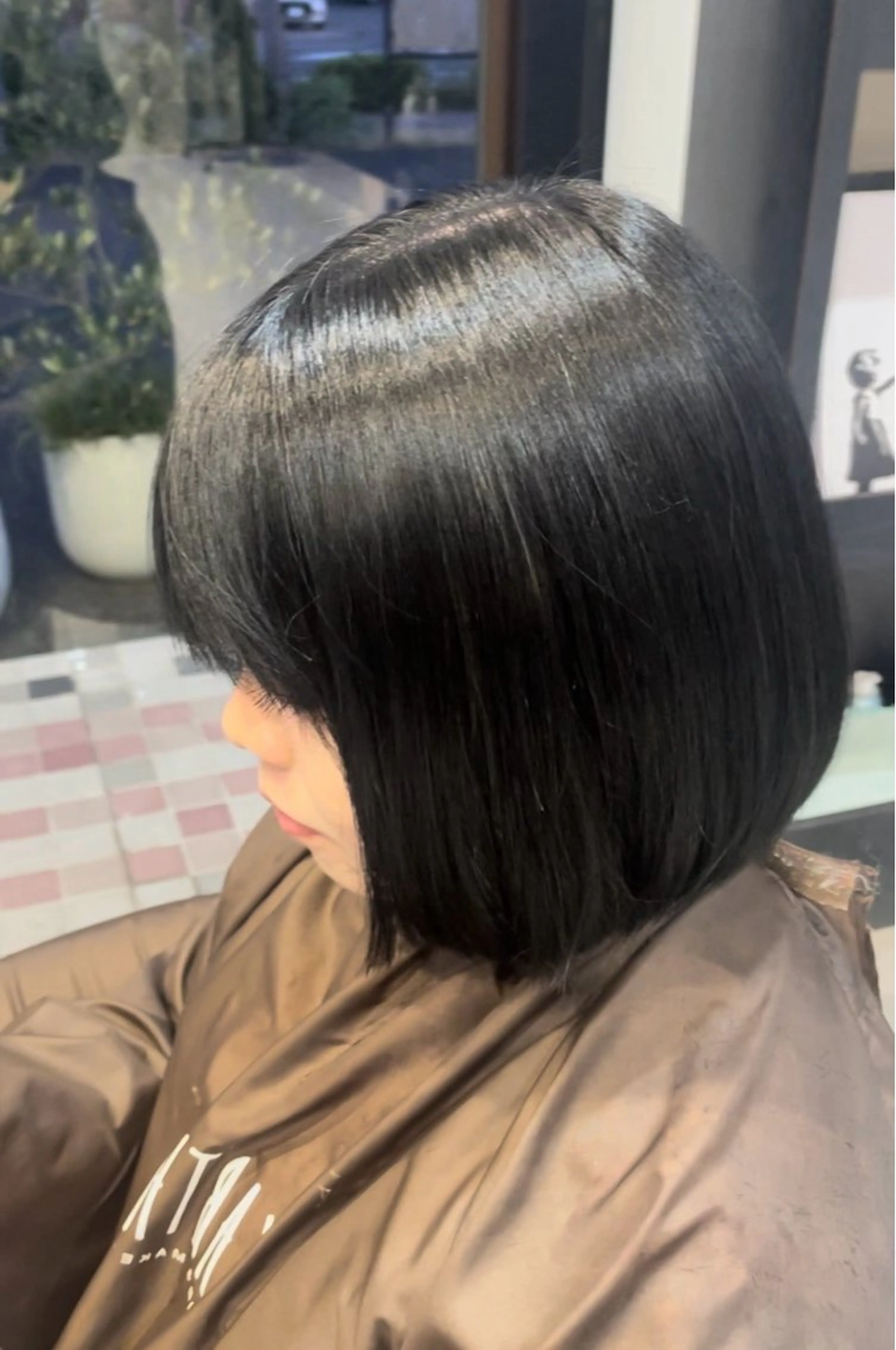 カラー 黒髪 ブリーチ ブルーカラー ブルーブラック Earth長野駅前店所属・✨大草 裕理✨️のヘアスタイル
