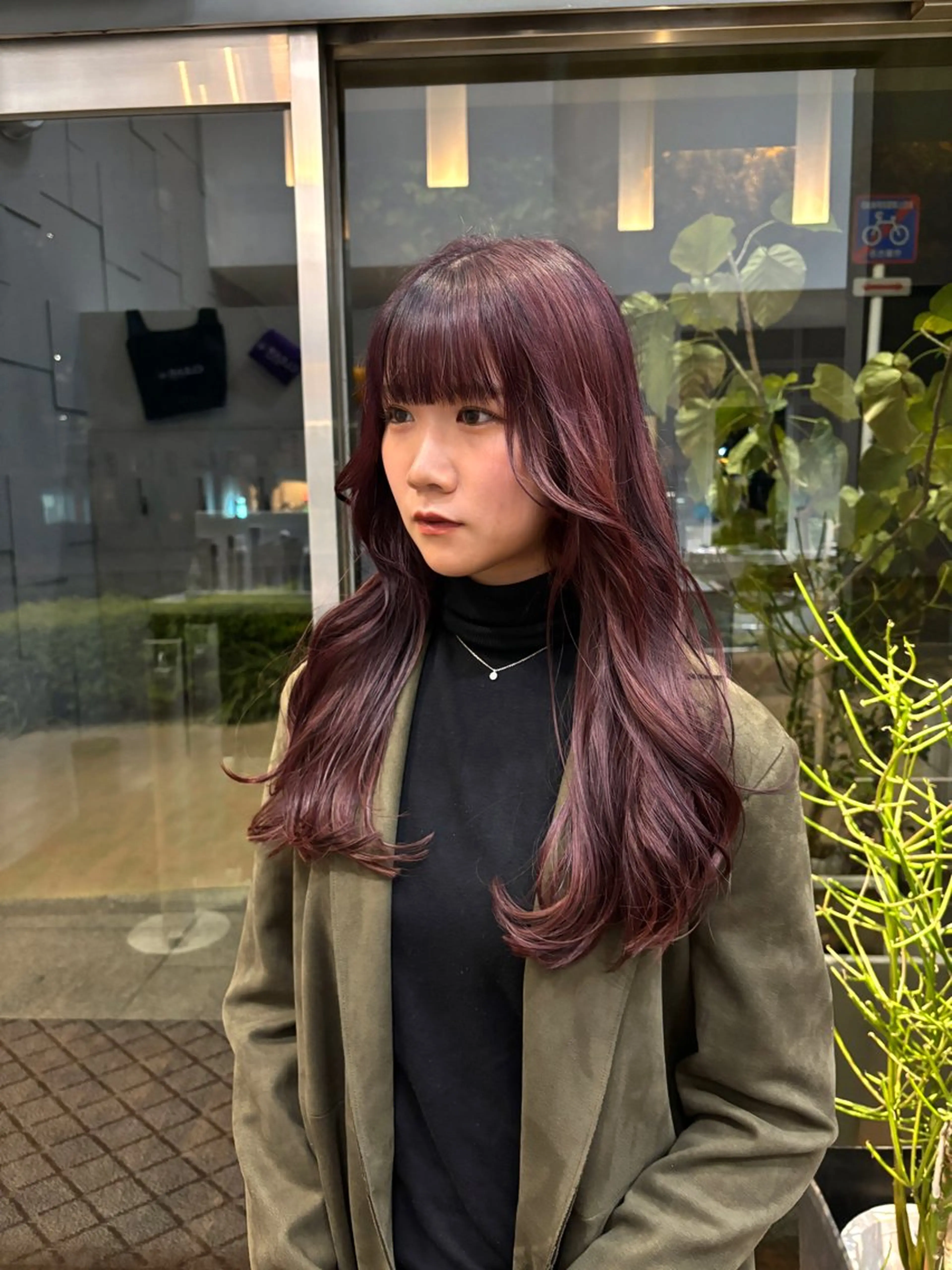 ロング レイヤーカット miu /透明感カラーのヘアスタイル