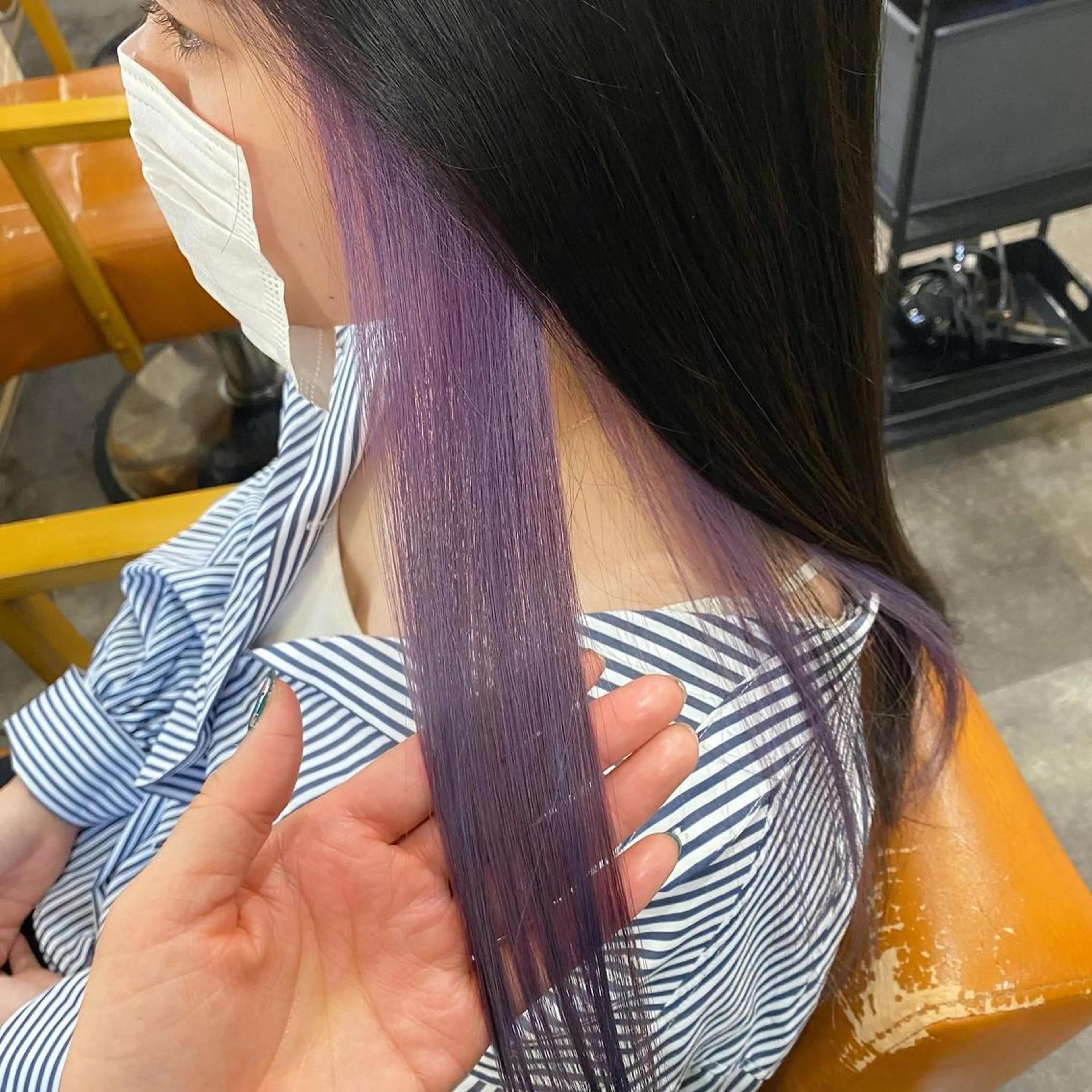 ロング ヘアカラー トリートメント 髪質改善 🤍erikaのヘアスタイル