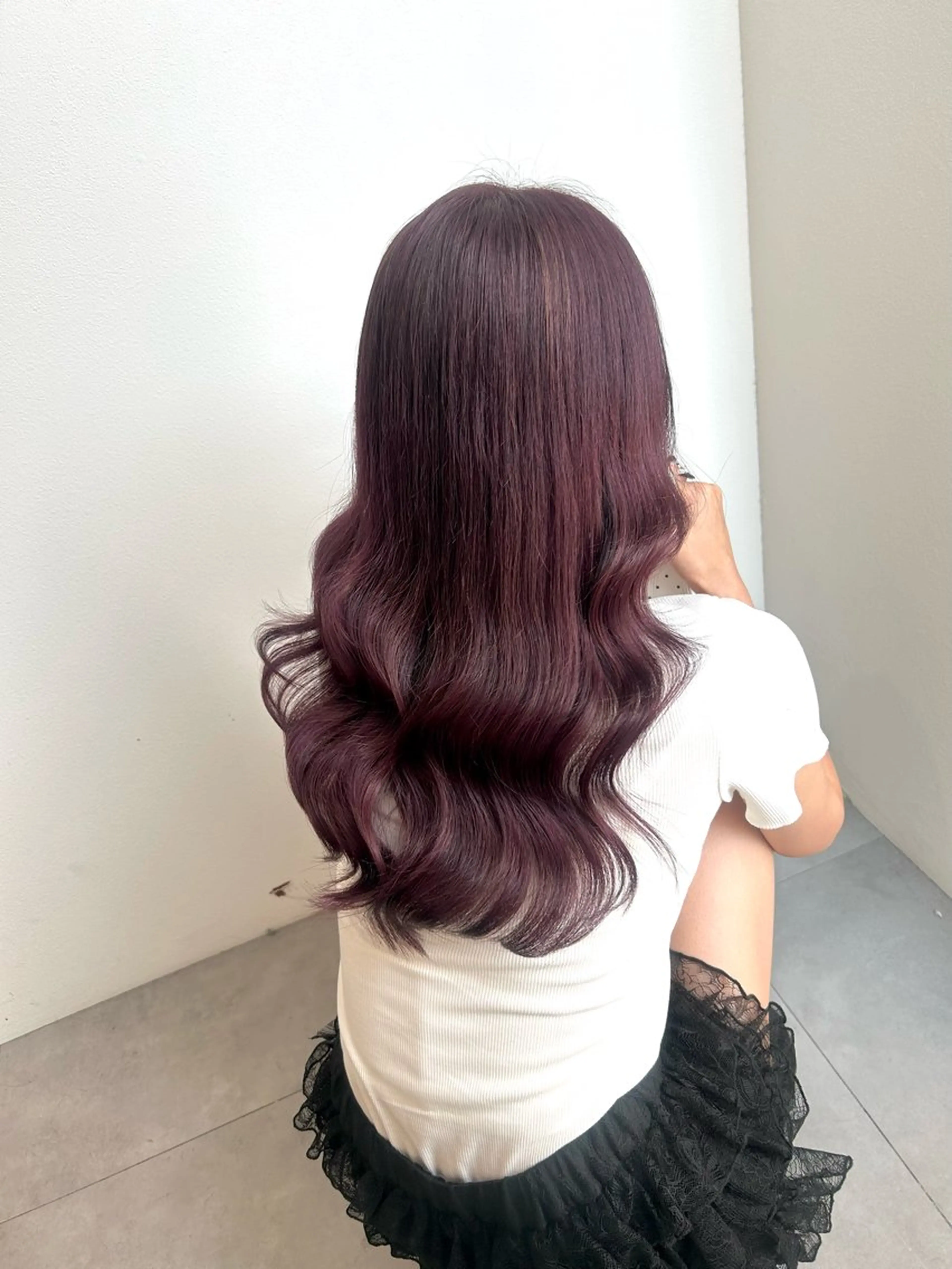 カラー 暖色/艶カラー/ エクステ/ユリヤのヘアスタイル