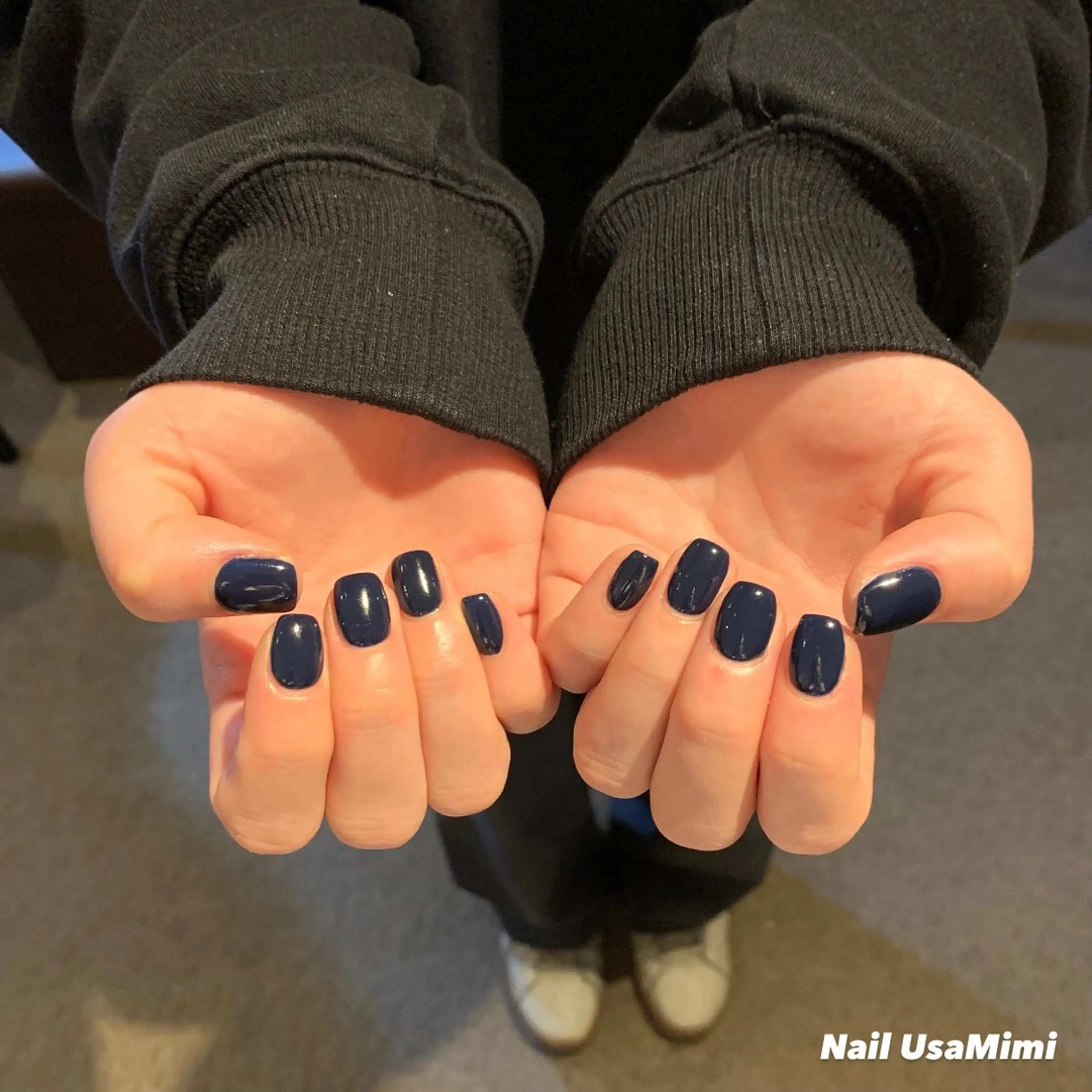 ネイル ジェルネイル マグネットネイル 持ち込み ワンカラーネイル パラジェル 本町ネイルNail UsaMimiのネイルデザイン