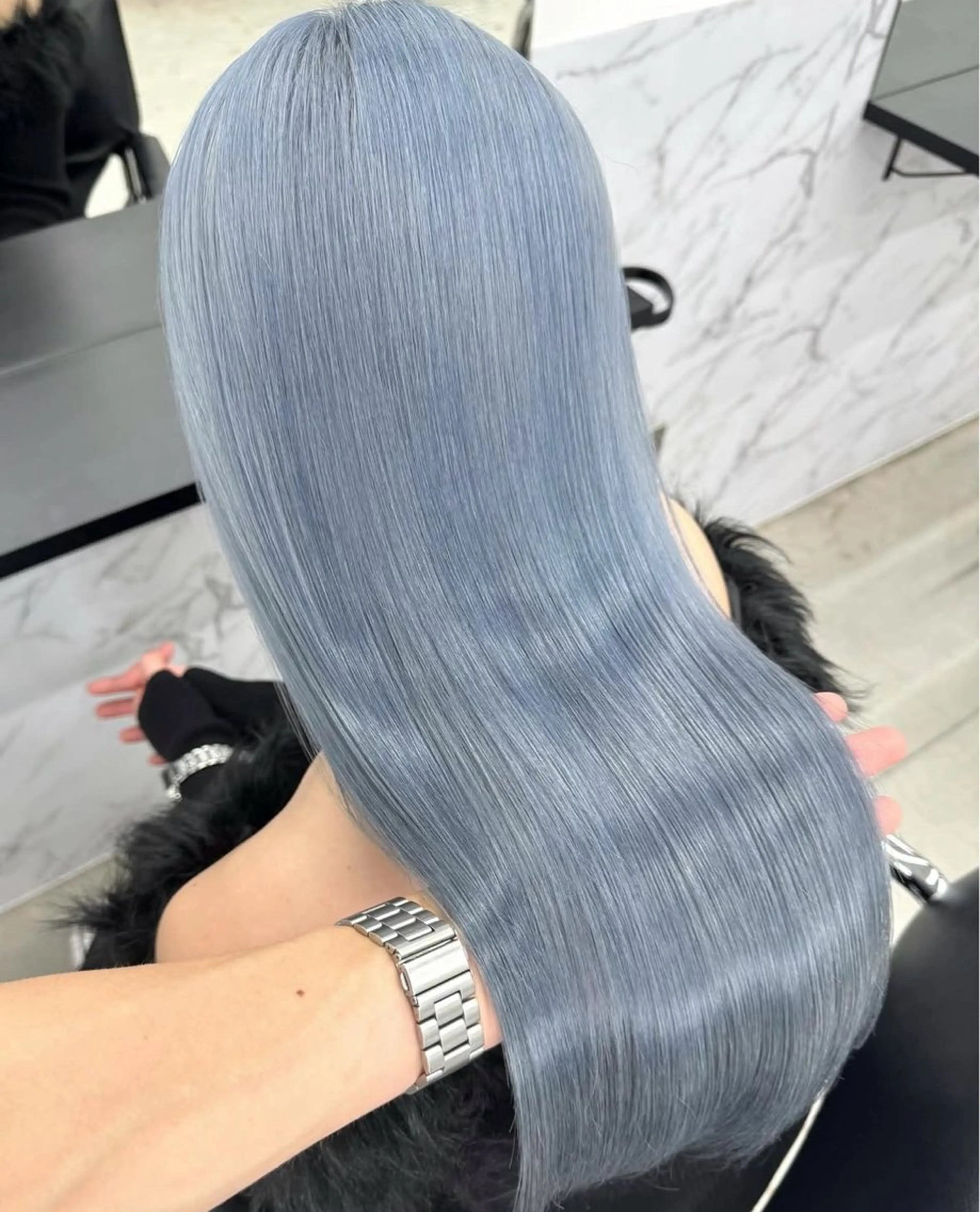 ロング ヘアカラー トリートメント youres hair 髪質改善トリートメント&ヘッドスパ　恵比寿本店所属・恵比寿/ブリーチ/ 髪質改善/フミヤのヘアスタイル