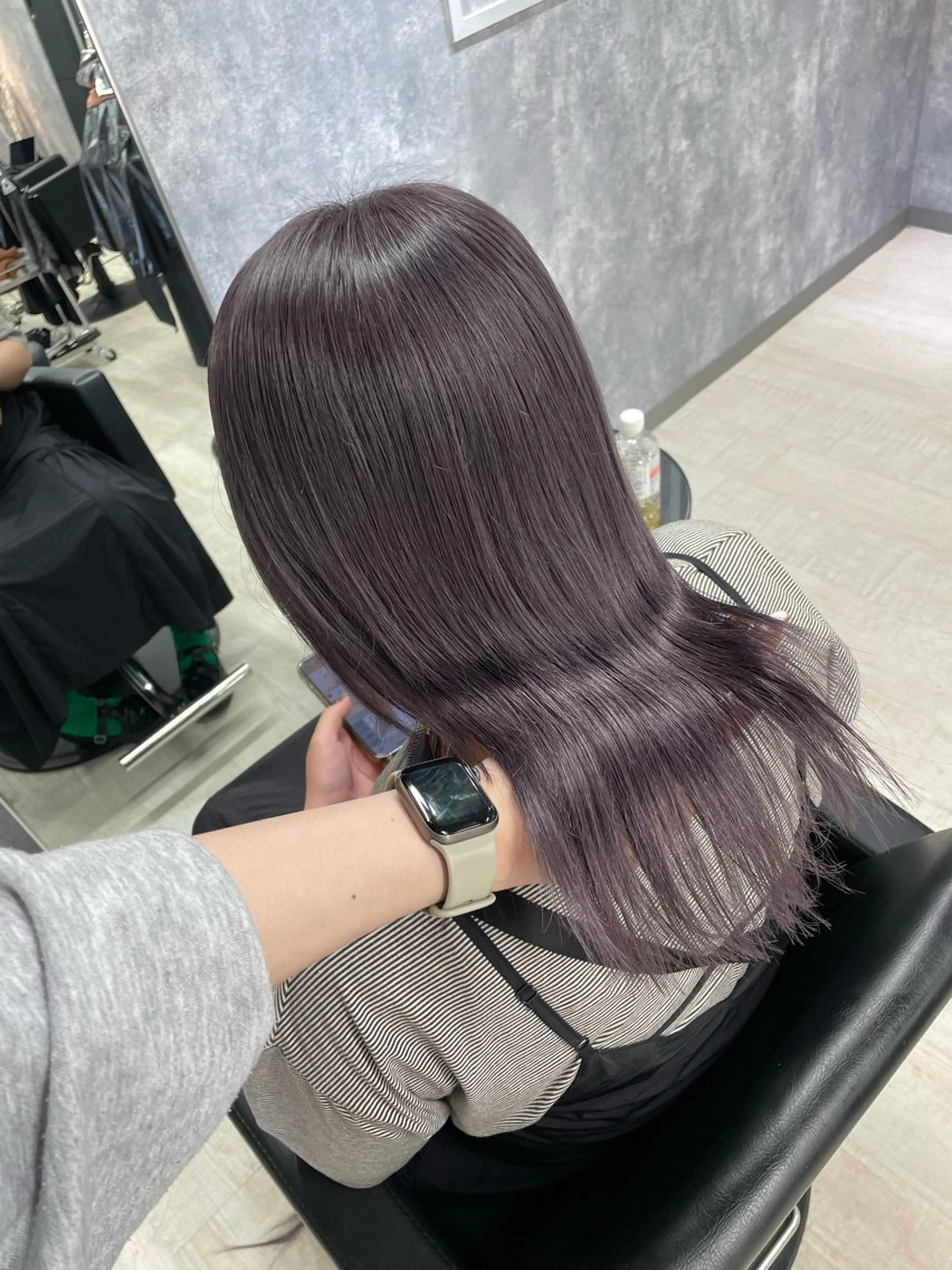 ミディアム カラー .ico所属・宮城 ほのかのヘアスタイル