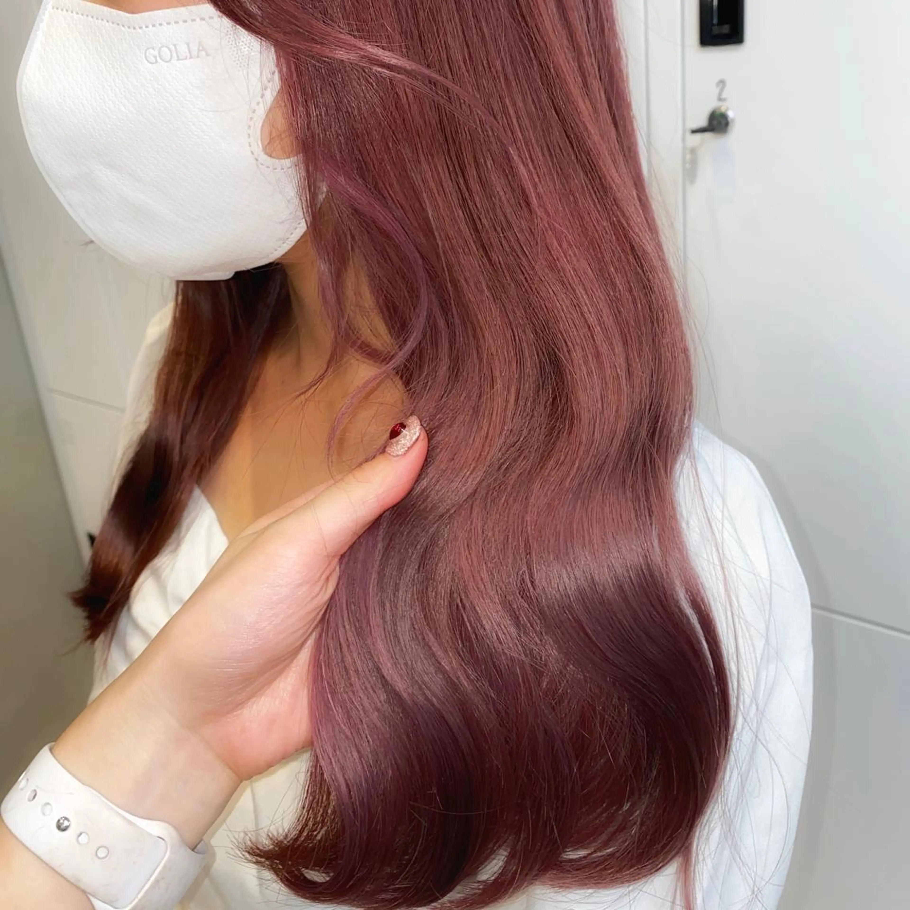 ロング カラー 韓国girly hikariのヘアスタイル