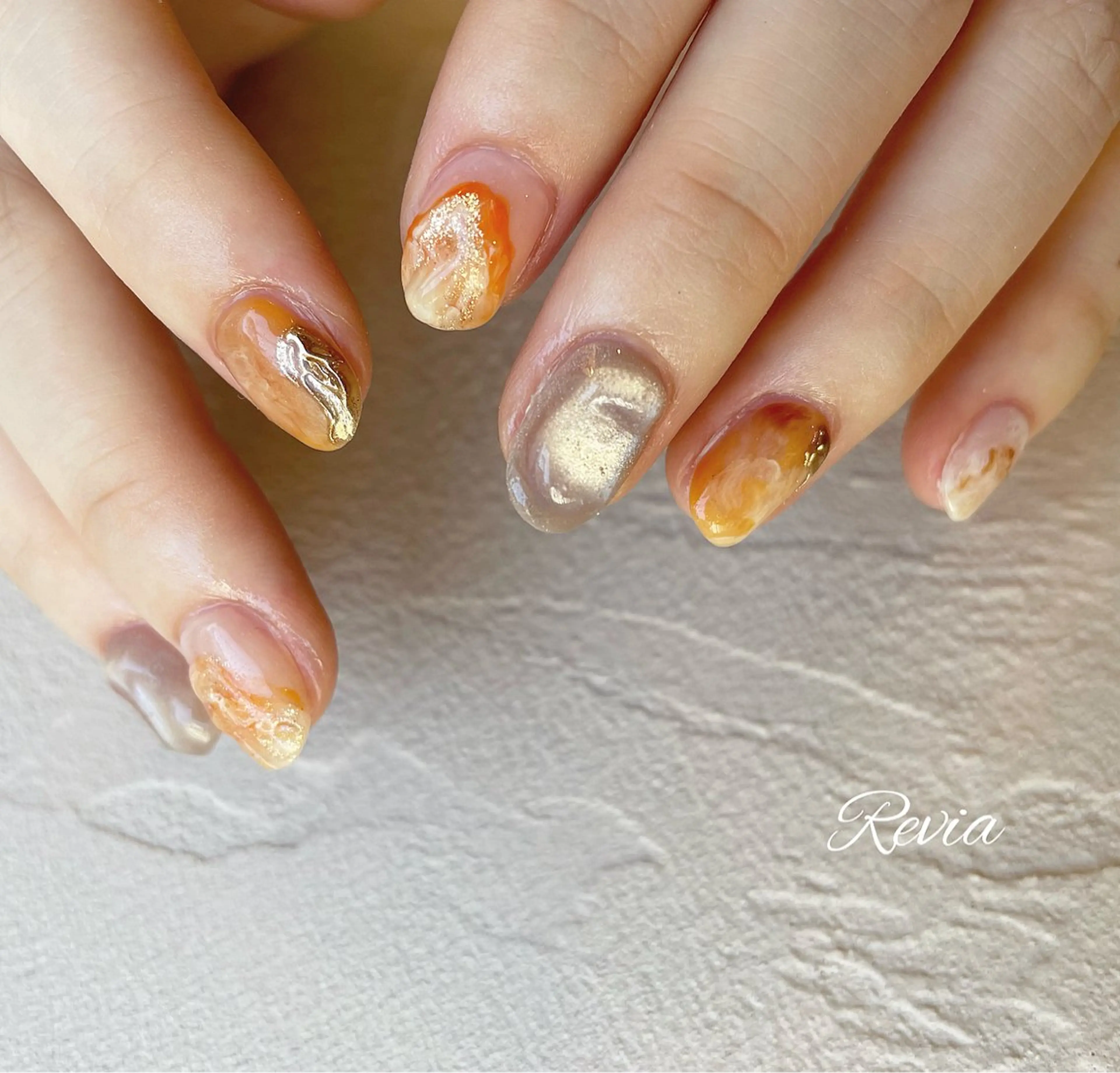 ネイル ハンドネイル revia所属・ERI Nailistのネイルデザイン