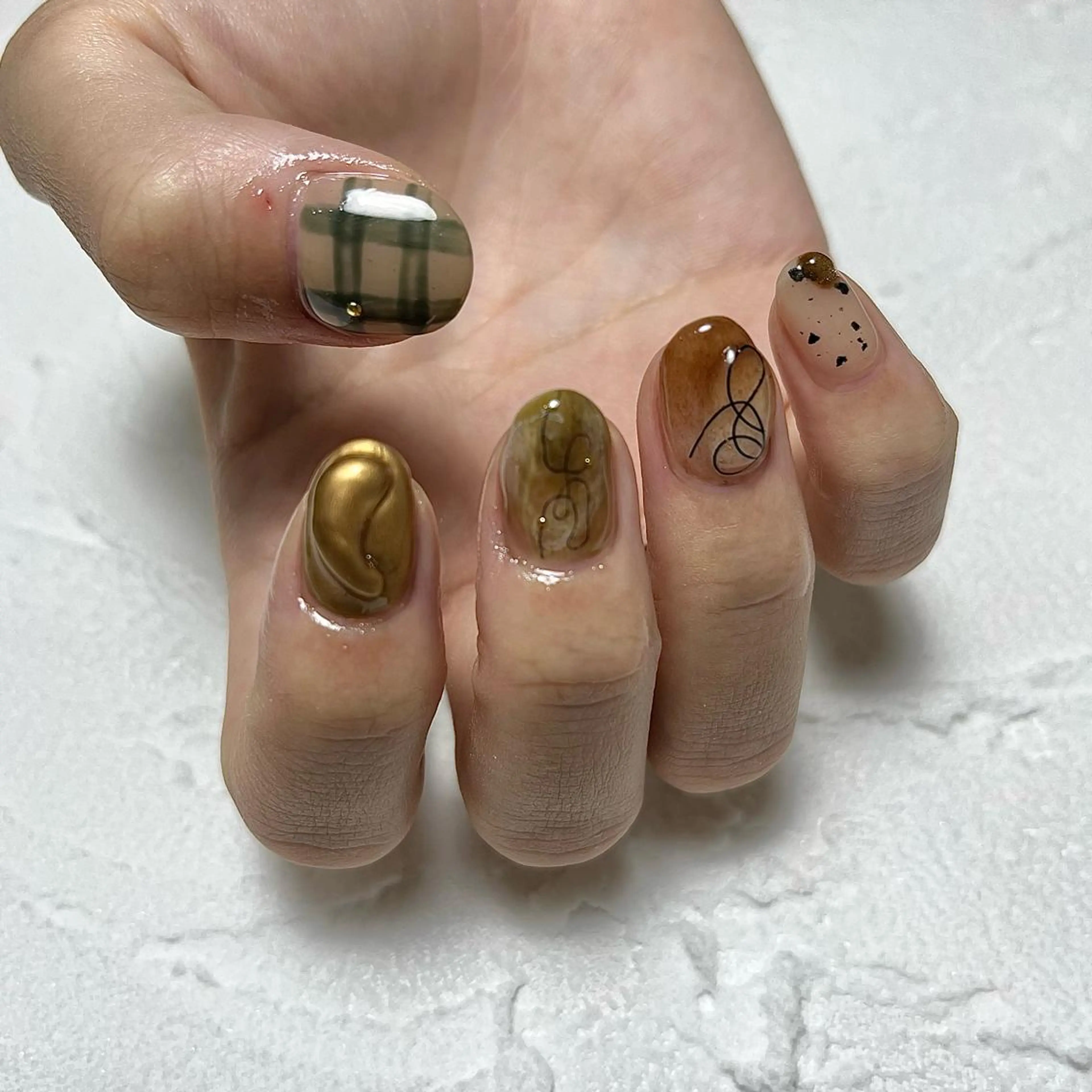ネイル アートネイル ハンドネイル nail salon O (en)所属・vegh. nail／阿波座のネイルデザイン