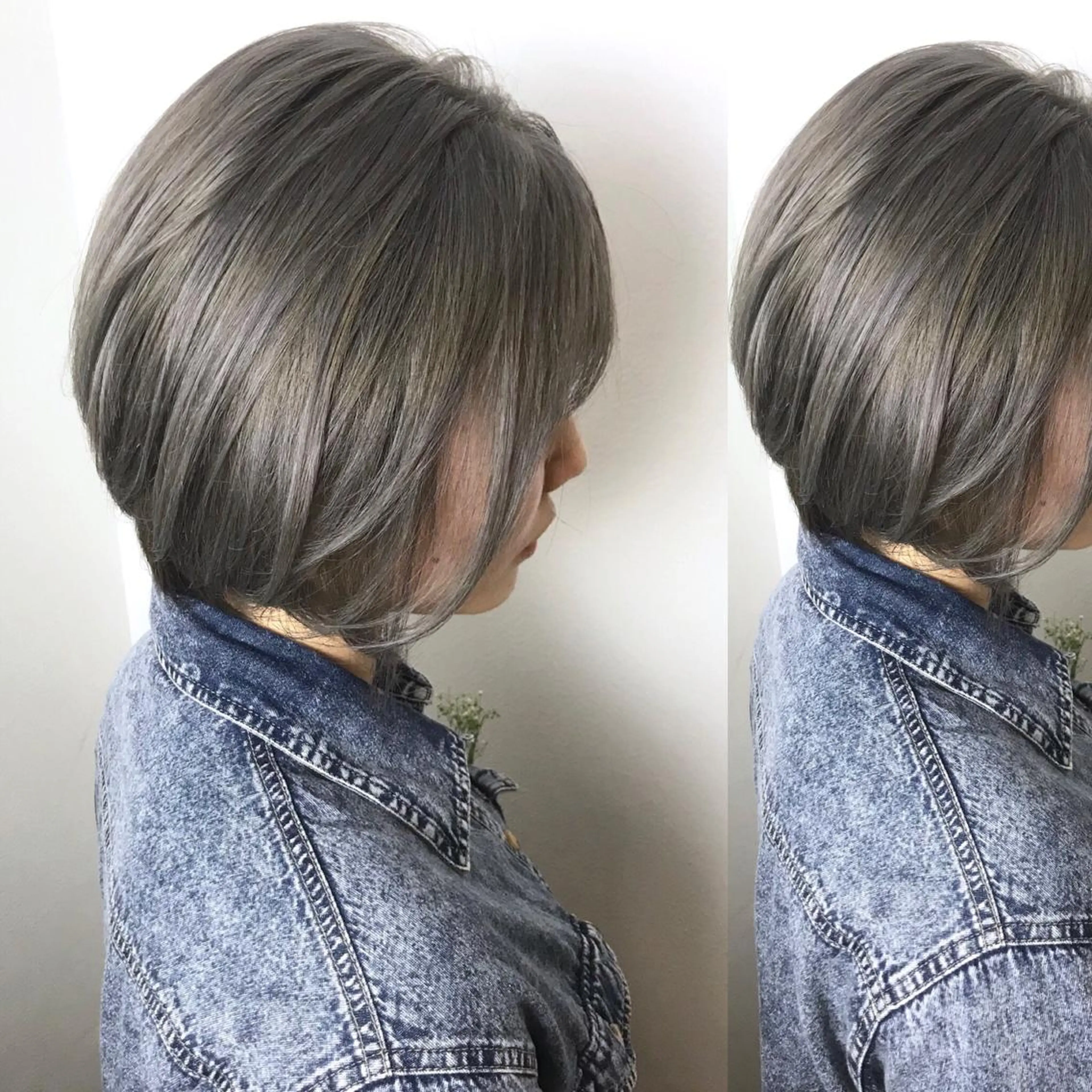 ショート カラー ブリーチ グレージュ ハイトーンカラー 白髪世代の悩み解決 阿部耕大のヘアスタイル