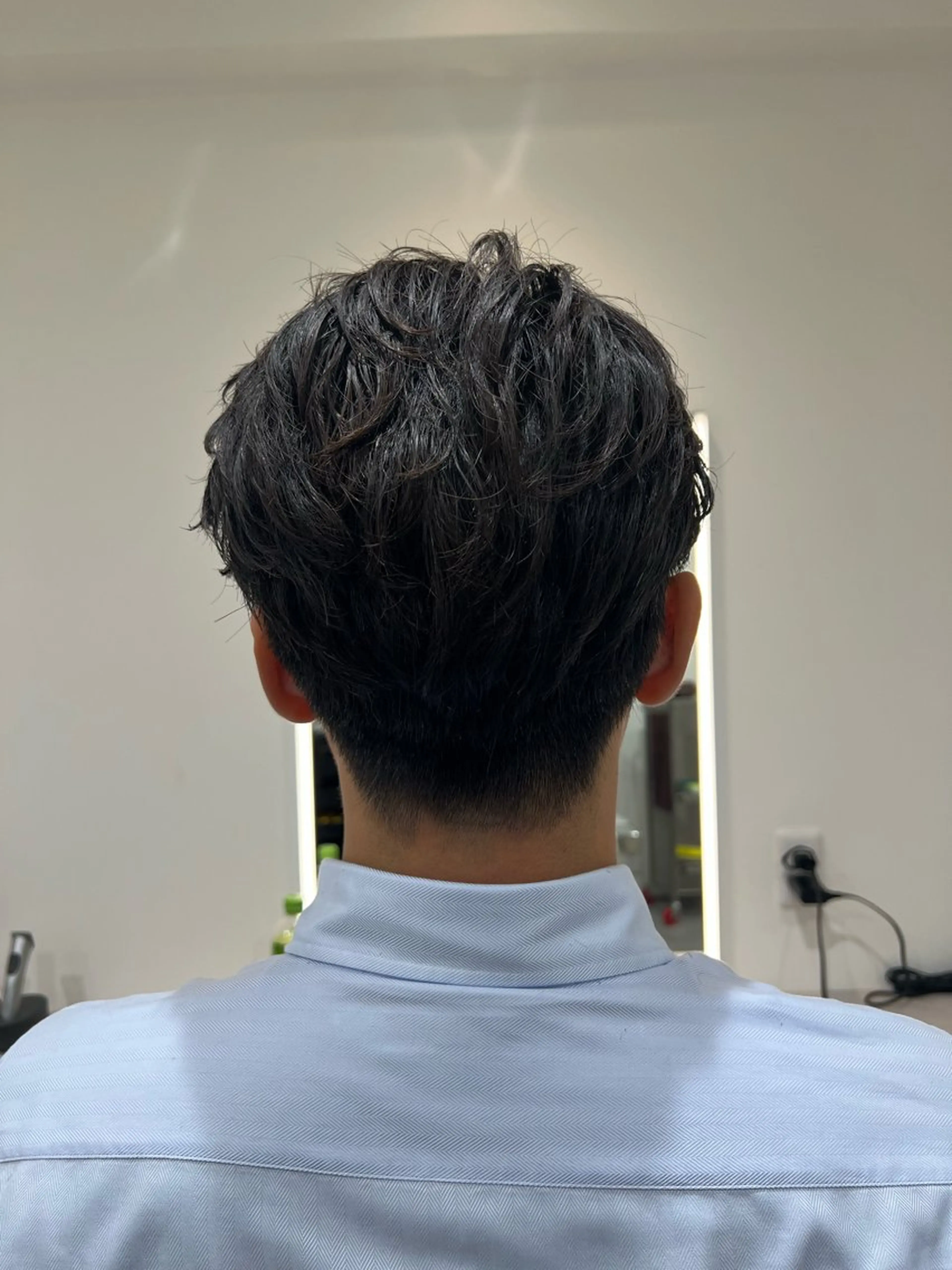 パーマ メンズ フェザーパーマ メンズパーマ Men's NAM 八角のヘアスタイル