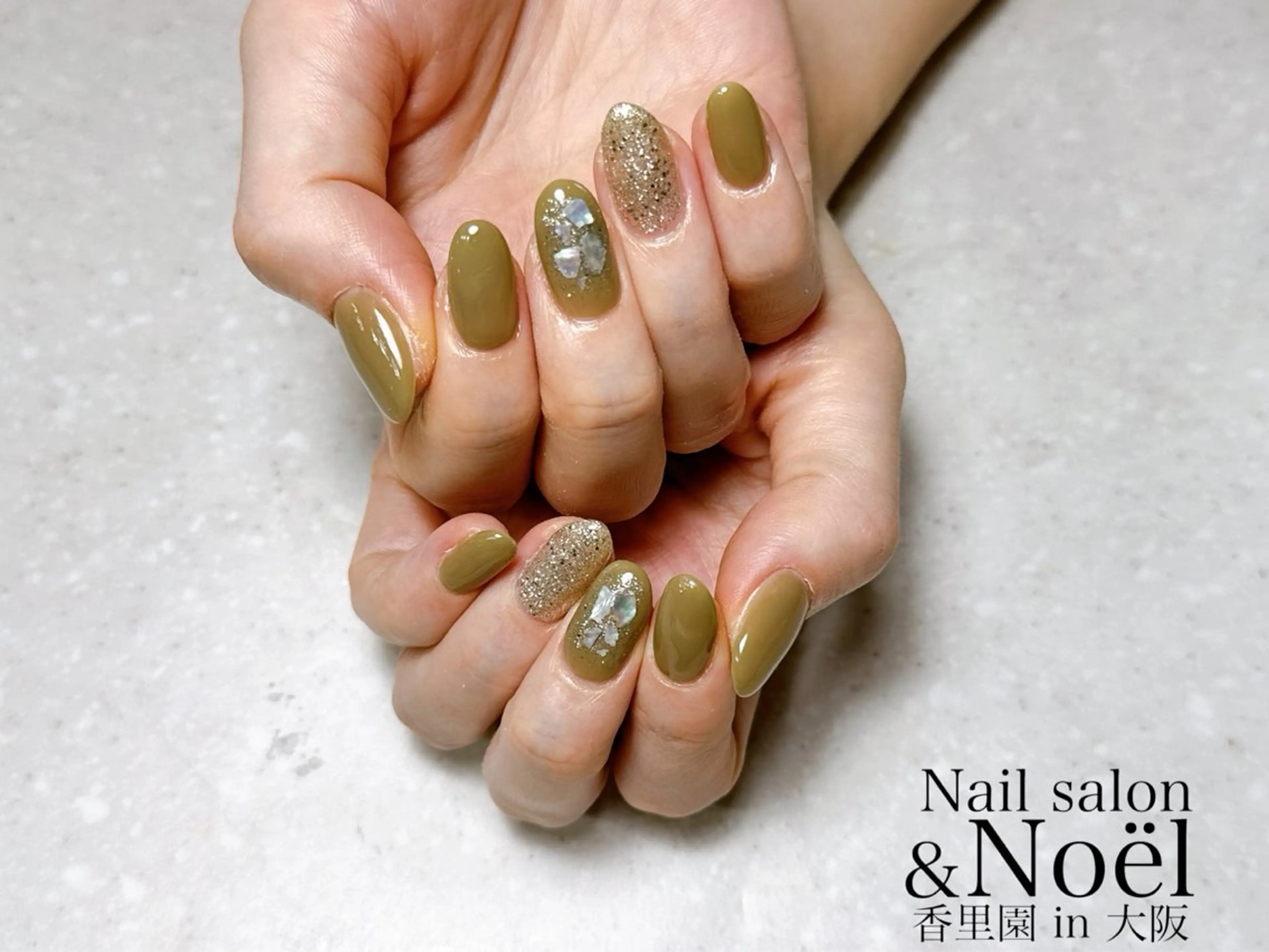 ネイル ワンカラーネイル ピスタチオネイル Nailsalon Noël所属・Nailsalon ＆Noelのネイルデザイン