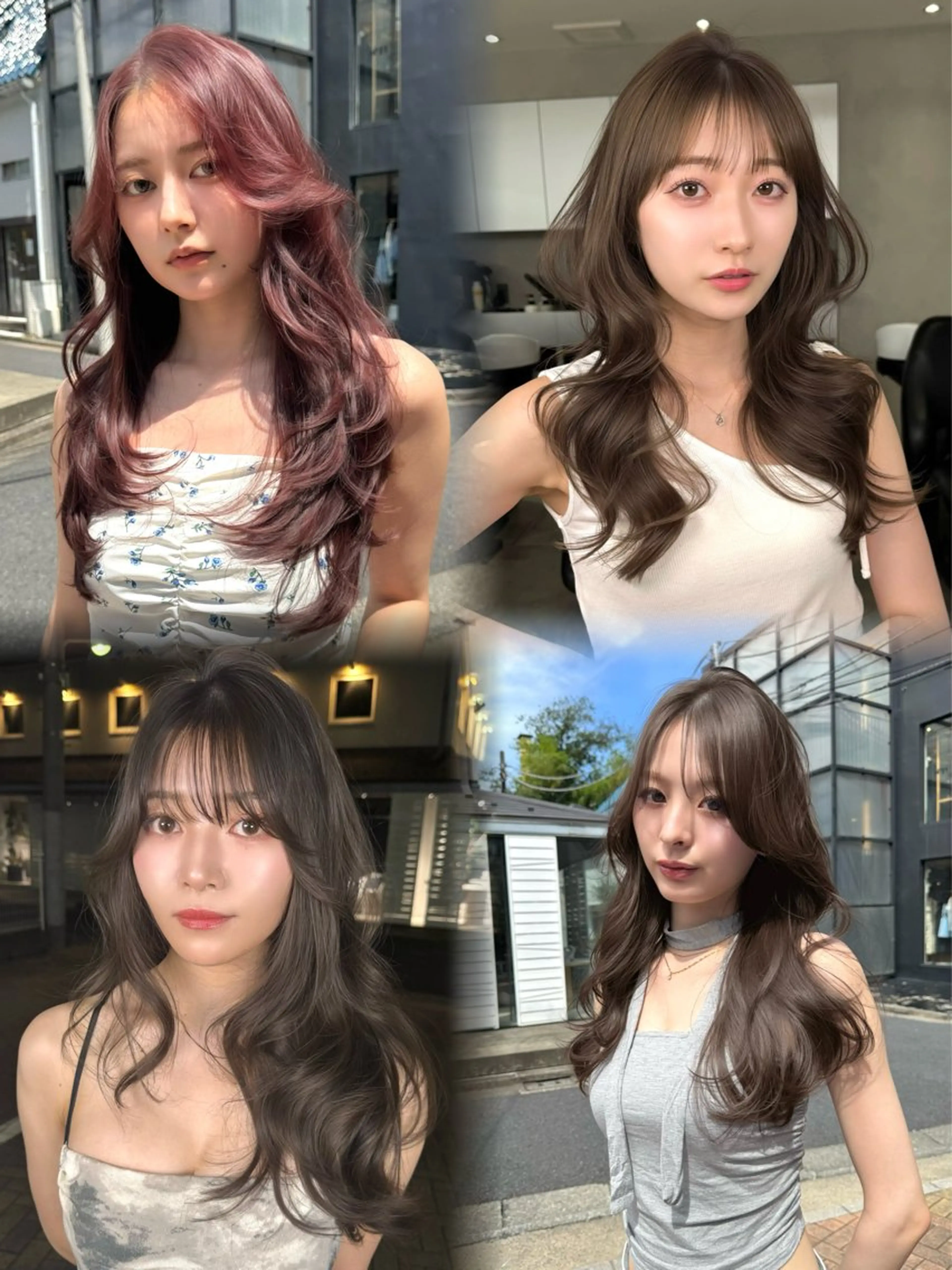 ロング カラー ヘアアレンジ カット ヘアカラー トリートメント ONYX【オニキス】所属・韓国レイヤーカット/ 韓国ヘア/郷家拓斗のヘアスタイル