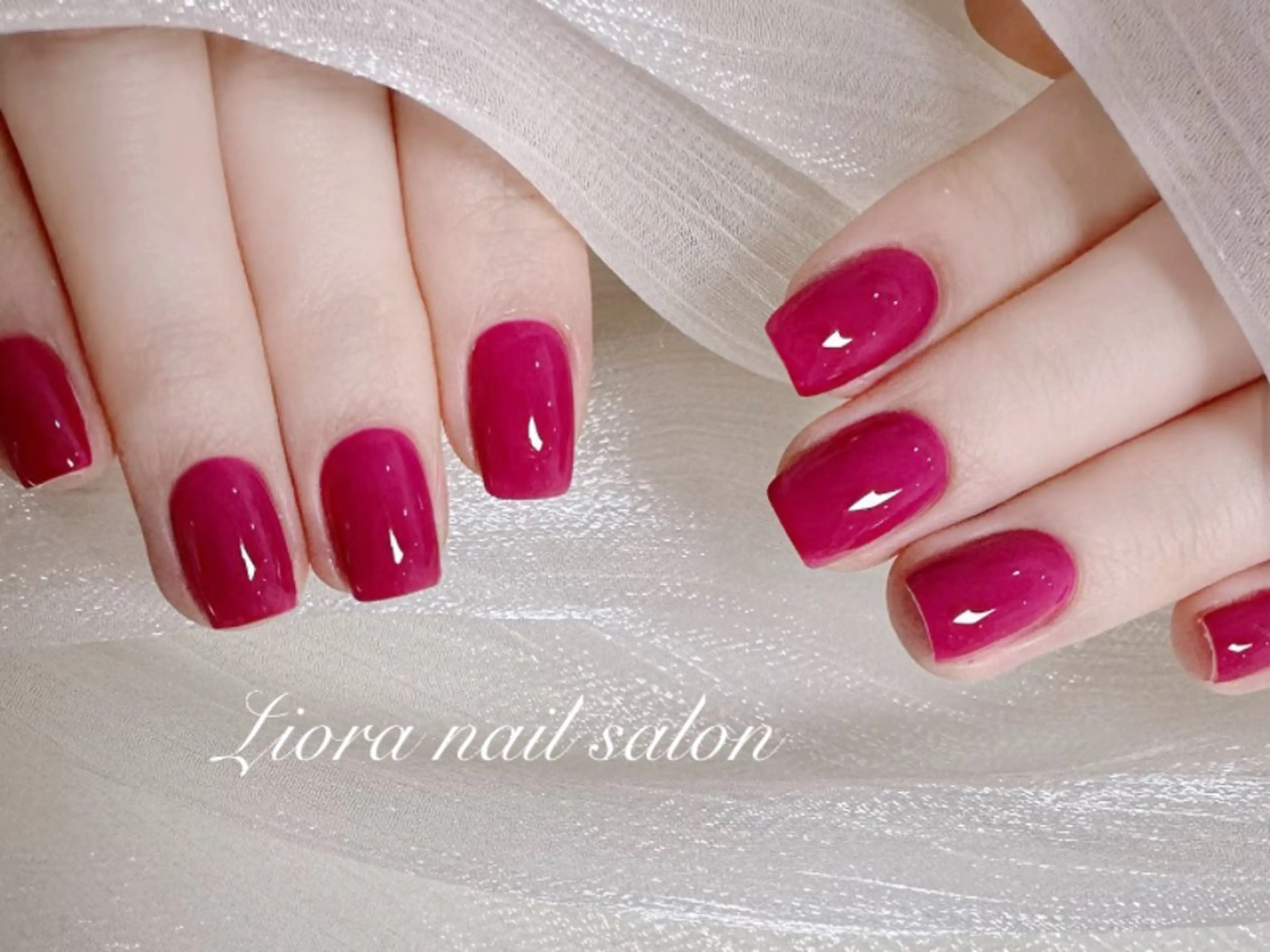 ネイル フレンチネイル ジェルネイル ガーリー グラデーション キラキラネイル ハンドネイル Liora ネイルサロン所属・Liora nail salonのネイルデザイン