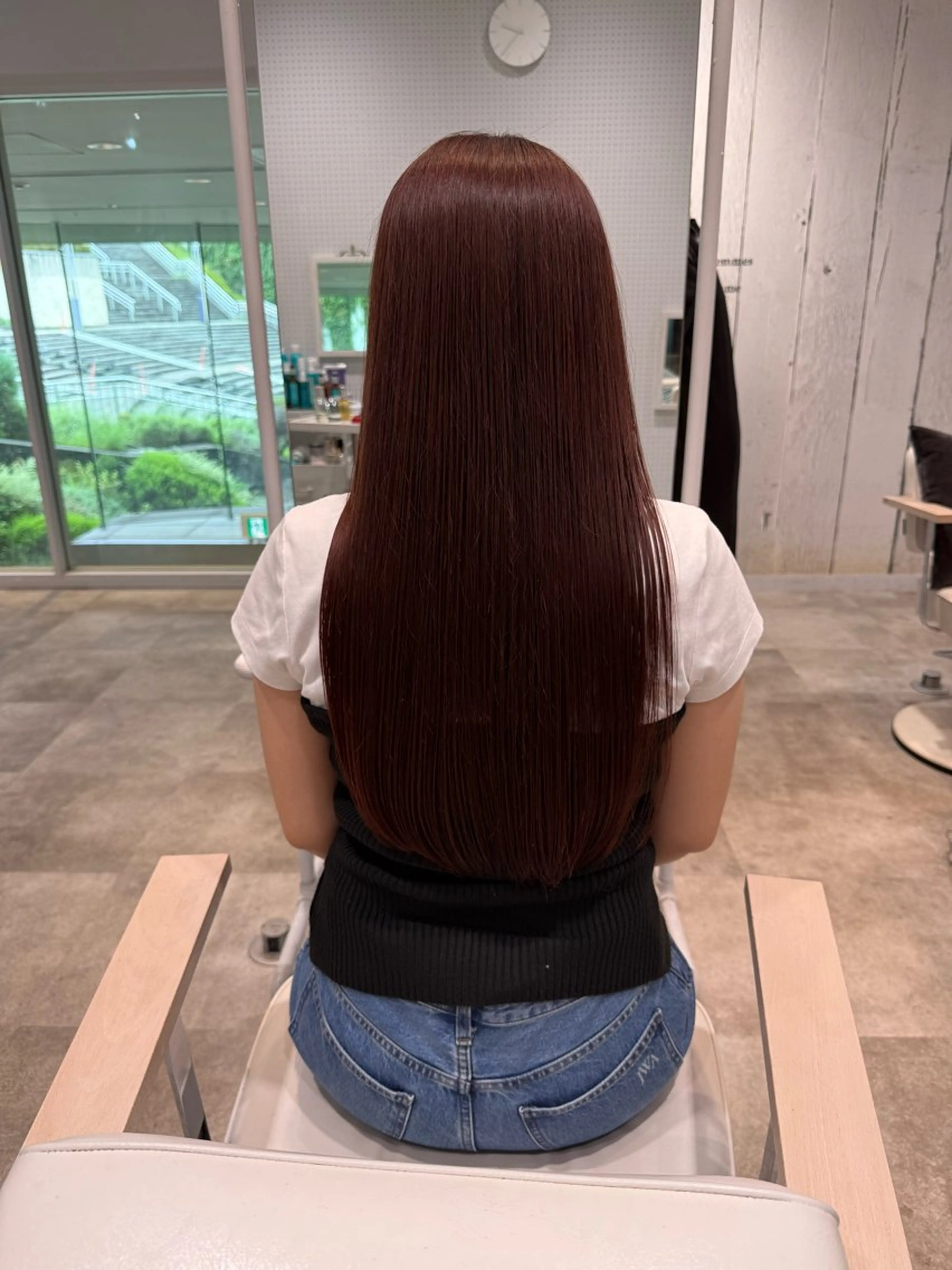 ロング カラー ブラウンカラー ピンクカラー ピンクブラウン カット トリートメント MAISON des M.SLASH所属・韓国風レイヤー/ 艶カラー竹内貫のヘアスタイル