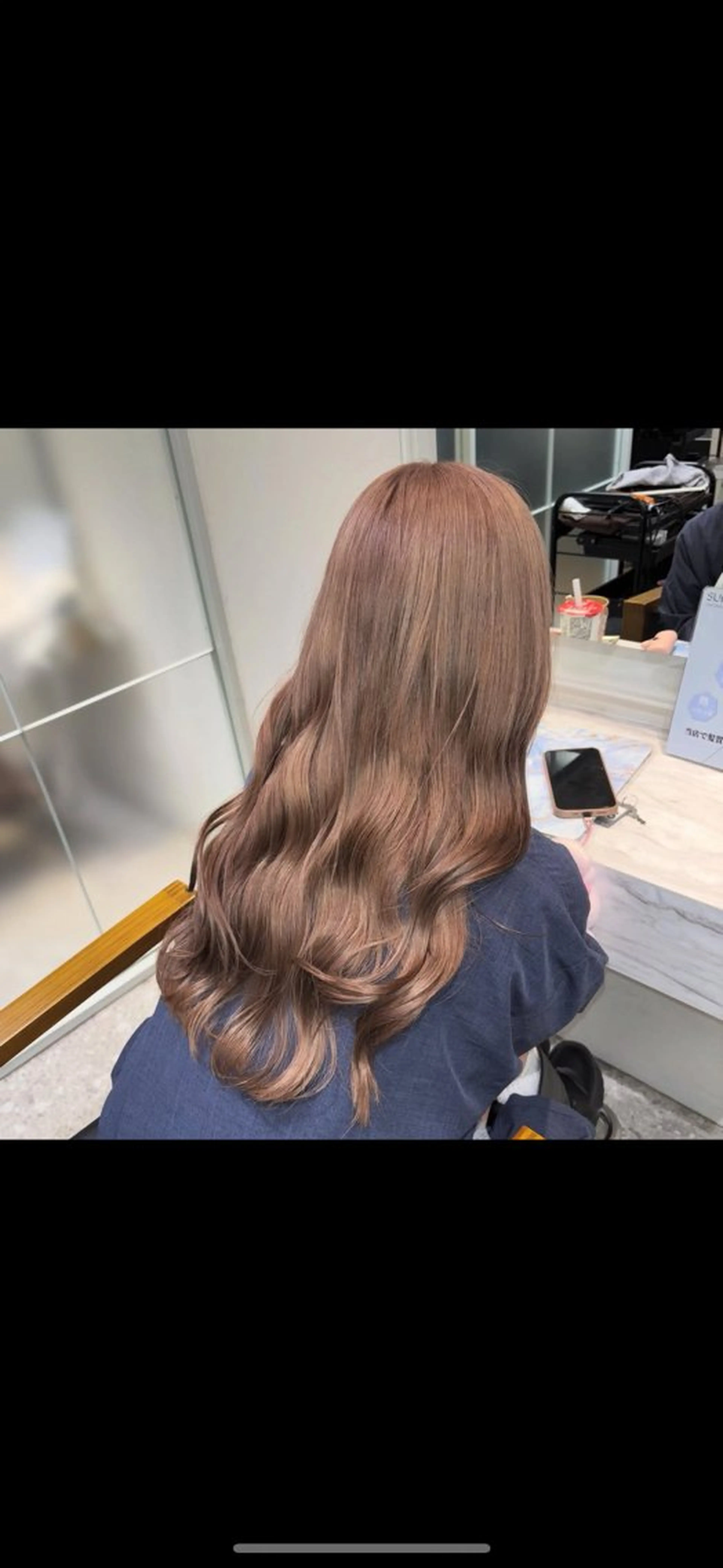 ロング カラー [渋谷ブリーチ] 玲弥のヘアスタイル