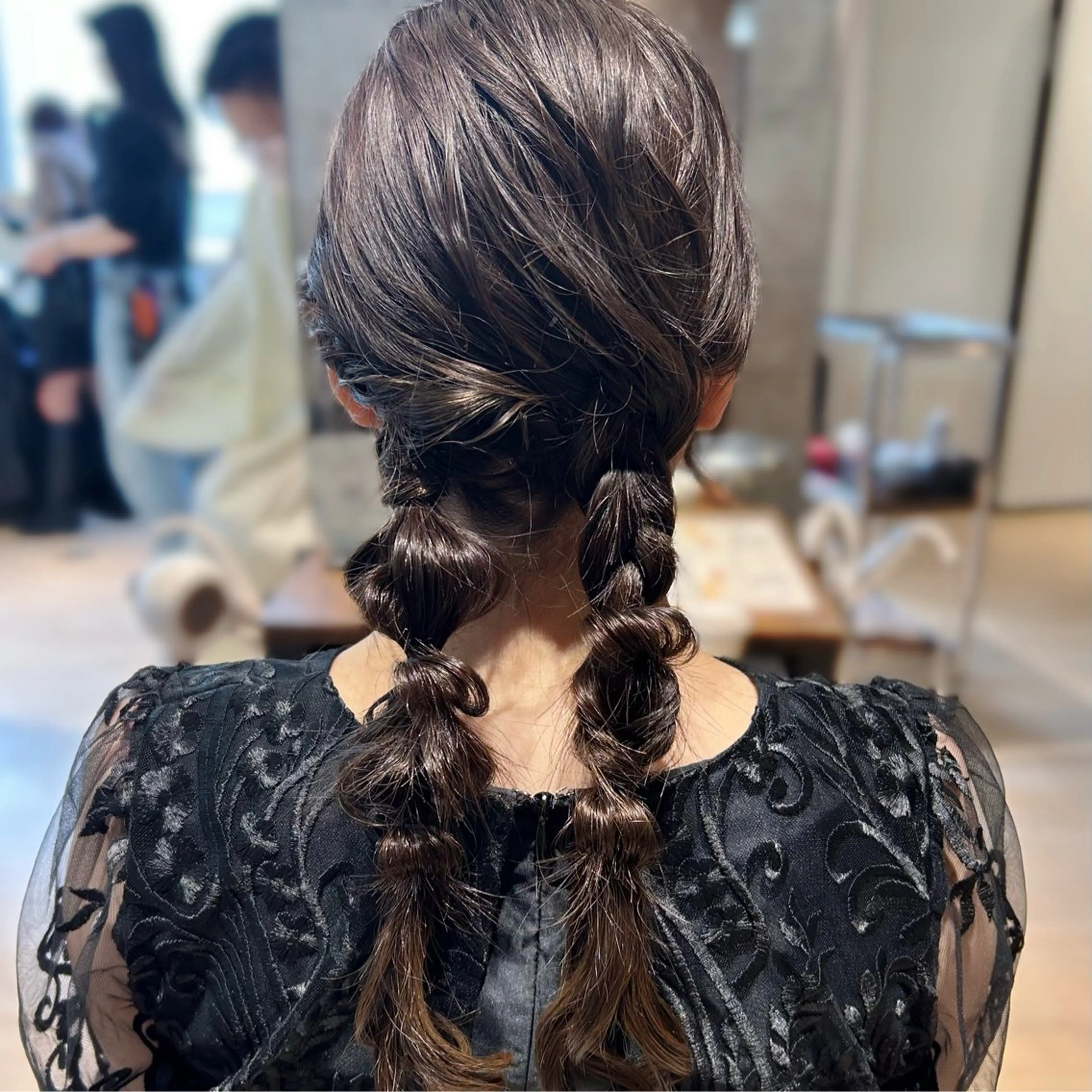 セミロング ヘアアレンジ 結婚式・ブライダル ヘアセット 髙木美緒🌿 レイヤー/アレンジのヘアスタイル