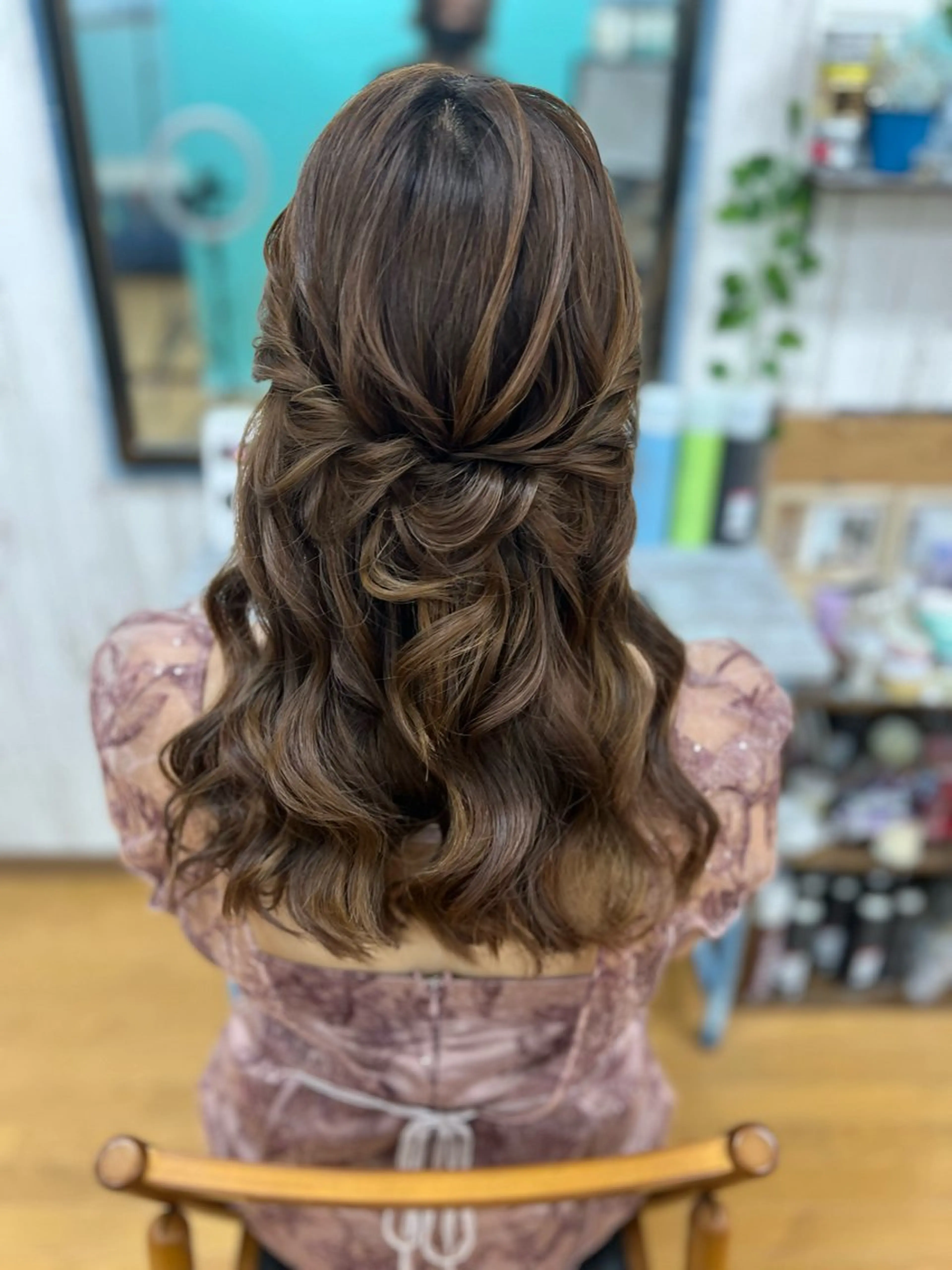 ヘアアレンジ ハーフアップ 加藤 圭悟のヘアスタイル