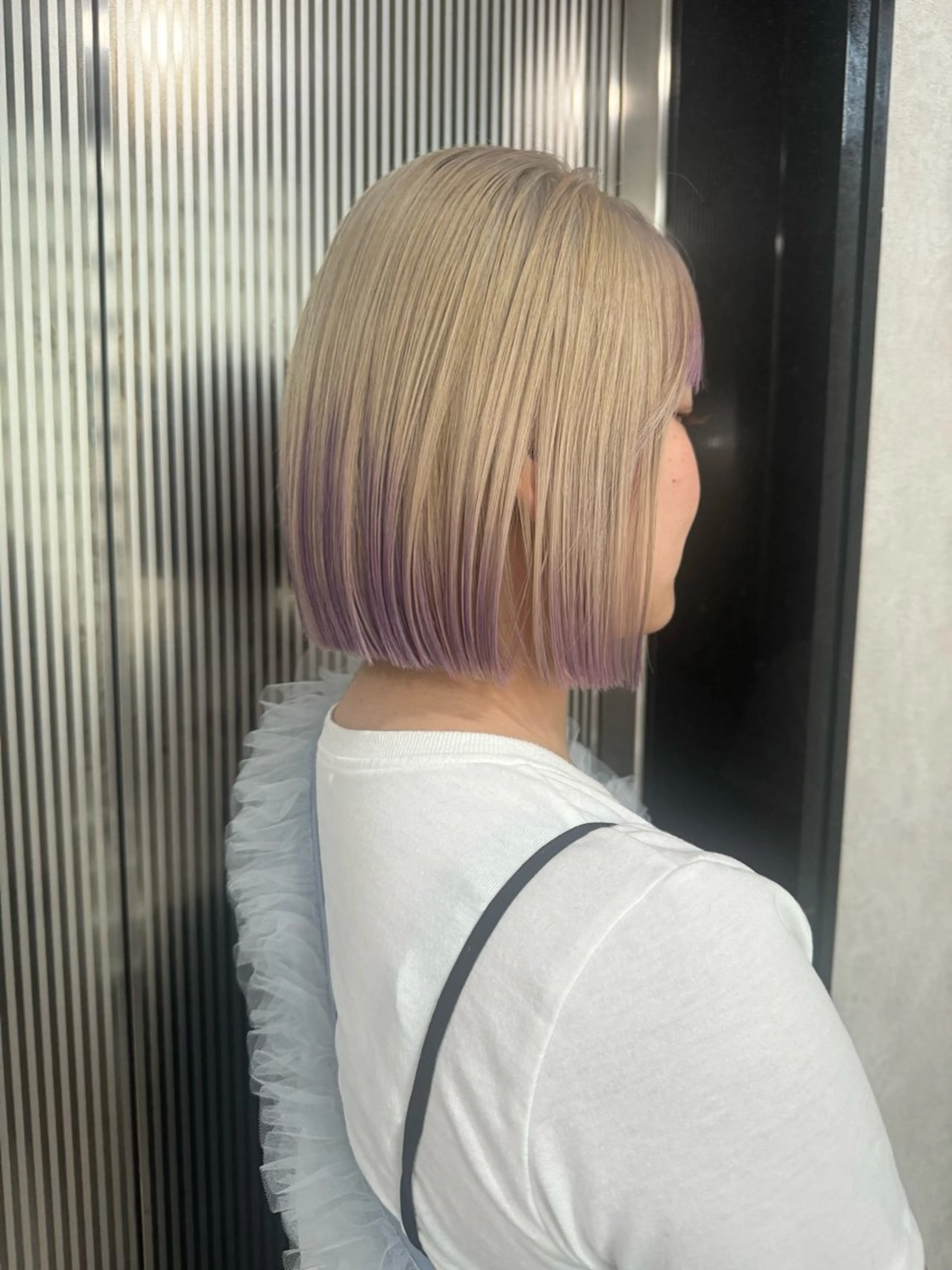 ショート カラー ハイトーンボブ美容師 /馬場 翼のヘアスタイル