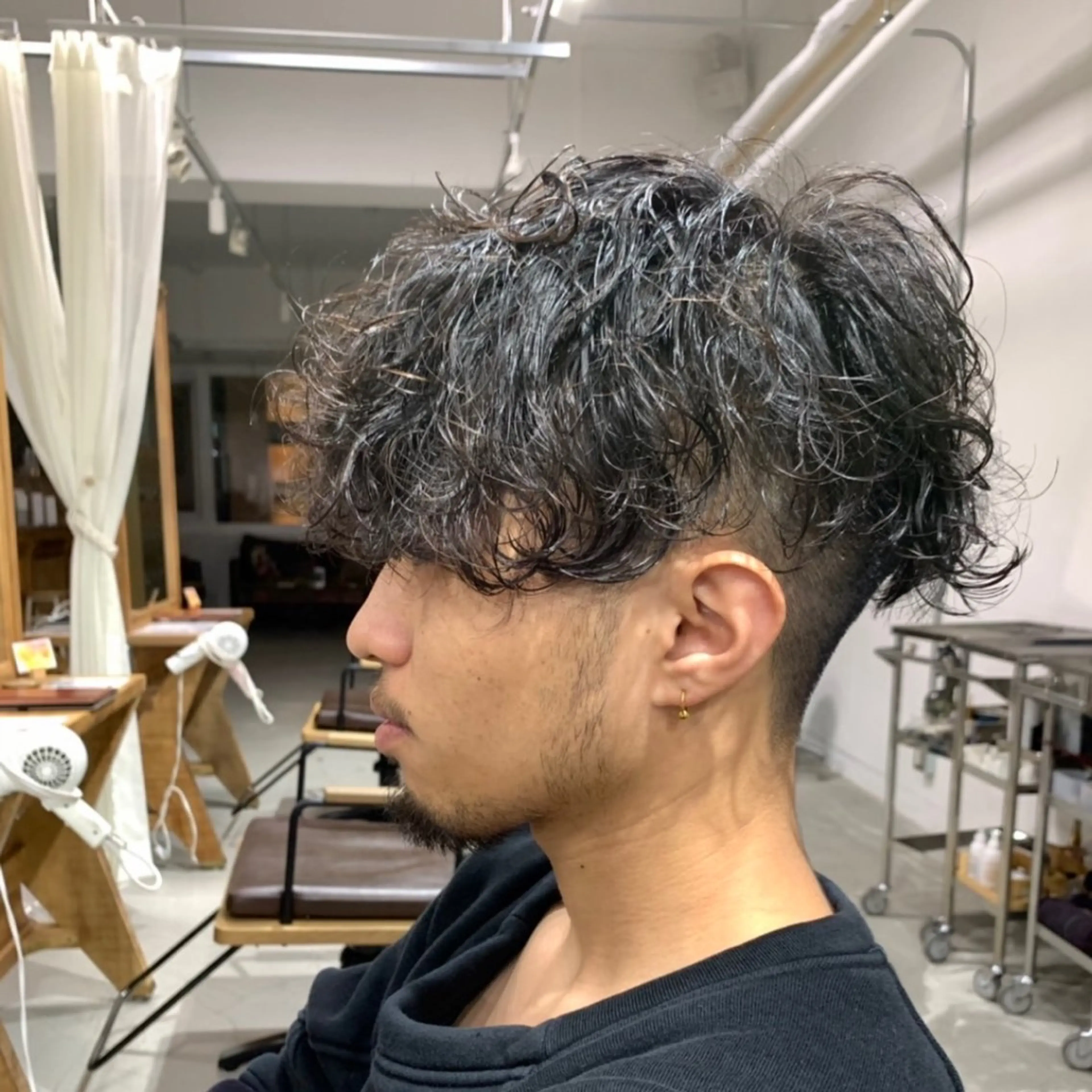 ショート パーマ メンズ カット ヘアカラー パーマ パーマ職人 Mizukiのヘアスタイル