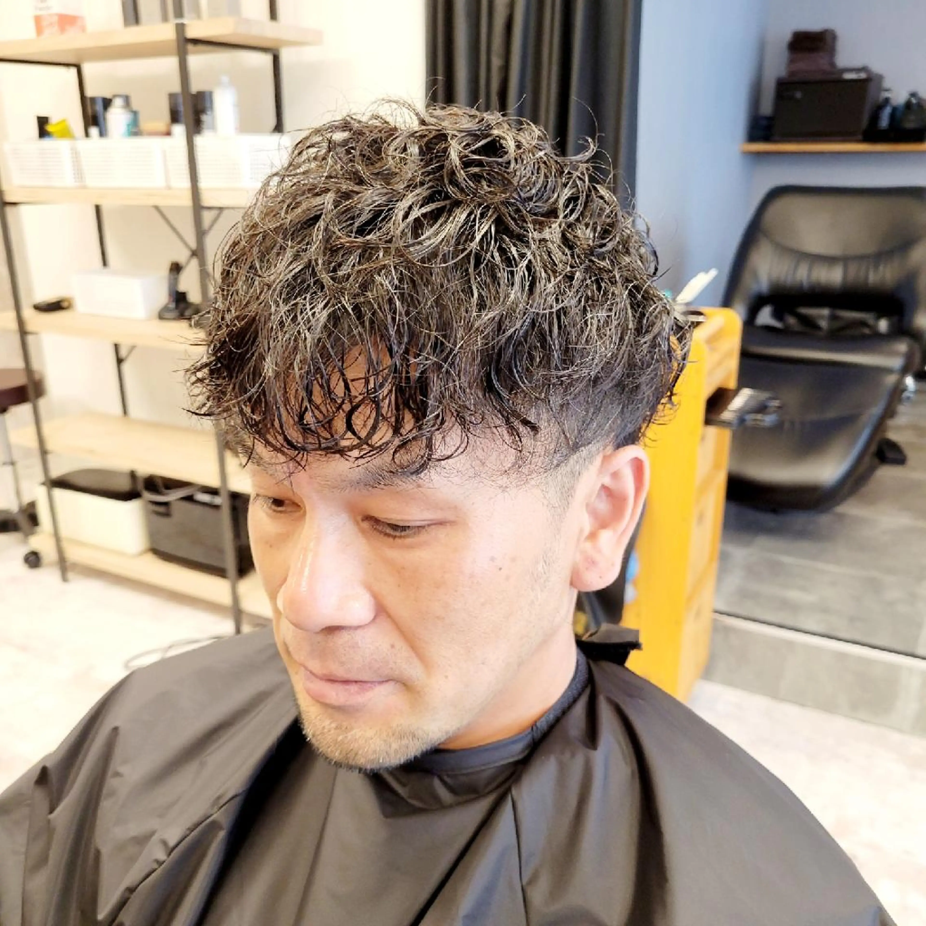 ショート パーマ カット パーマ トリートメント 谷川 一成のヘアスタイル