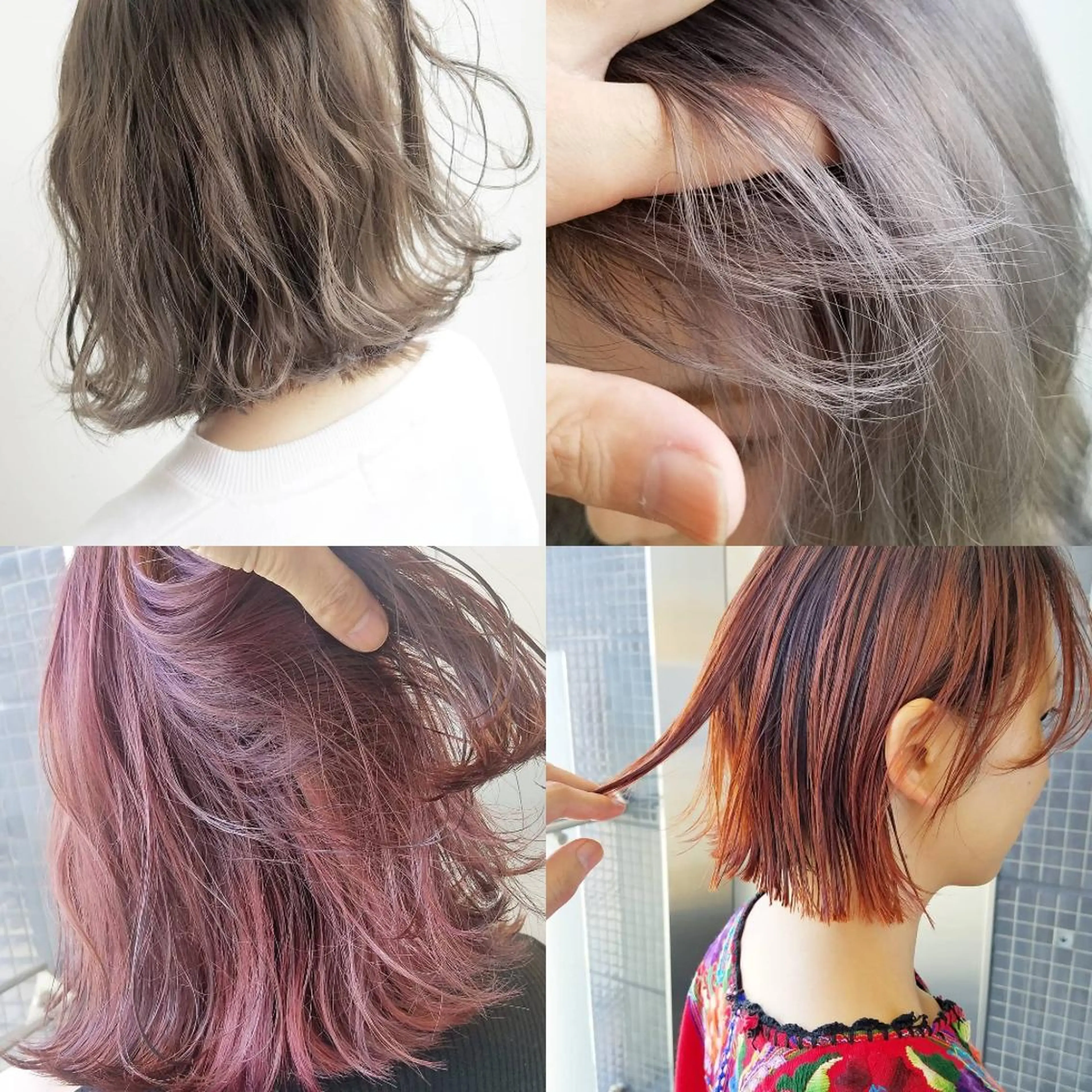 ミディアム カラー ネイル パーマ ヘアアレンジ マツエク・マツパ ベージュカラー デザインカラー グレージュ ミルクティーベージュ iplus✴ まつげ、眉毛、耳つぼのマツエク・マツパデザイン