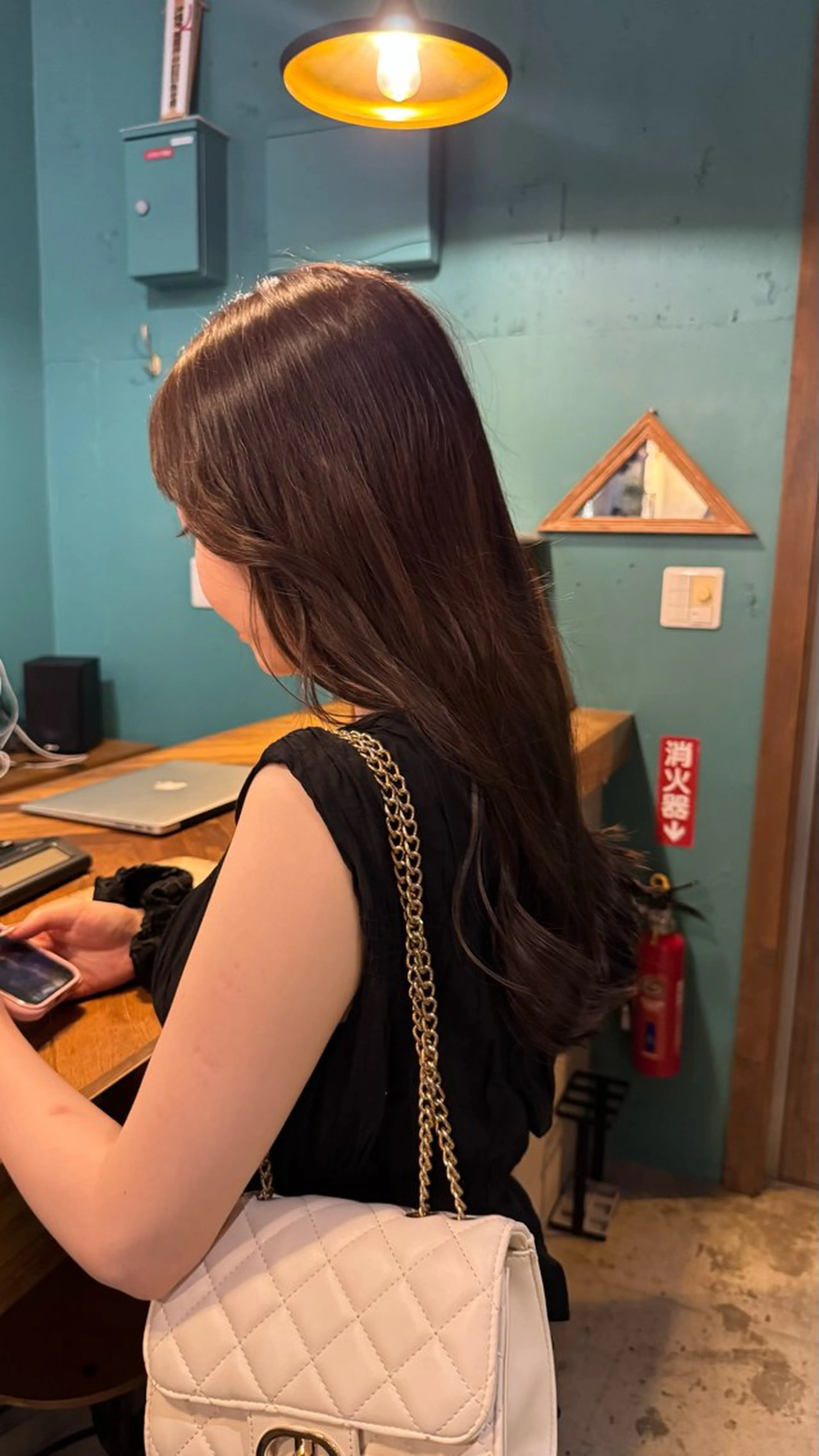 ロング カラー 山城 夢真のヘアスタイル