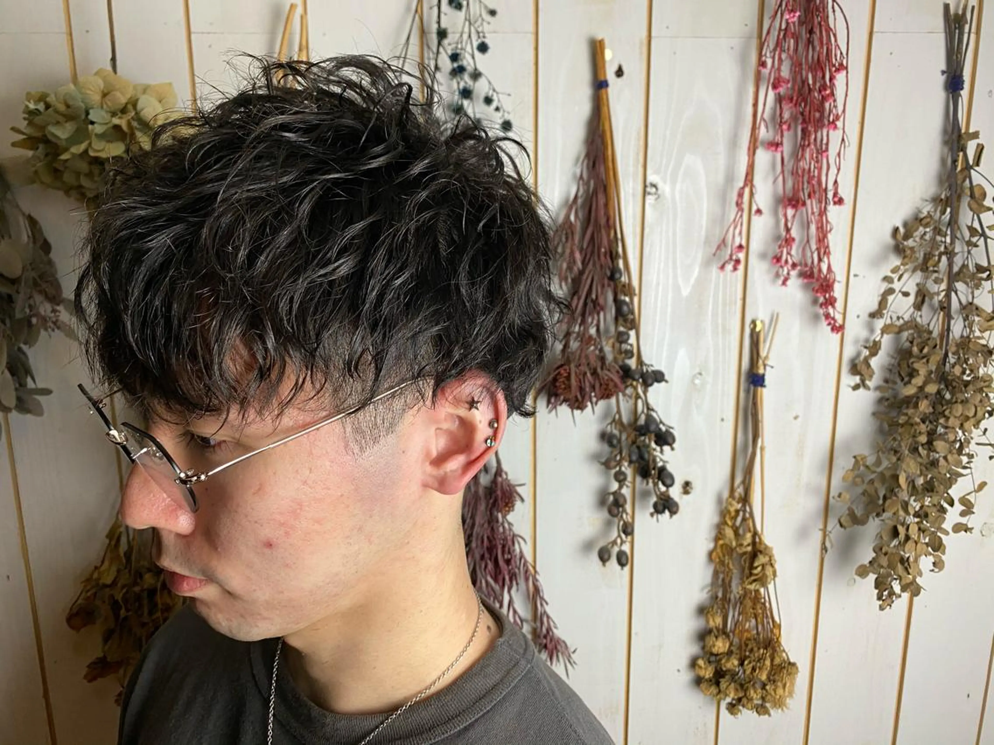 ショート パーマ メンズ カット パーマ LILIS hair design所属・LILIS hair designのヘアスタイル