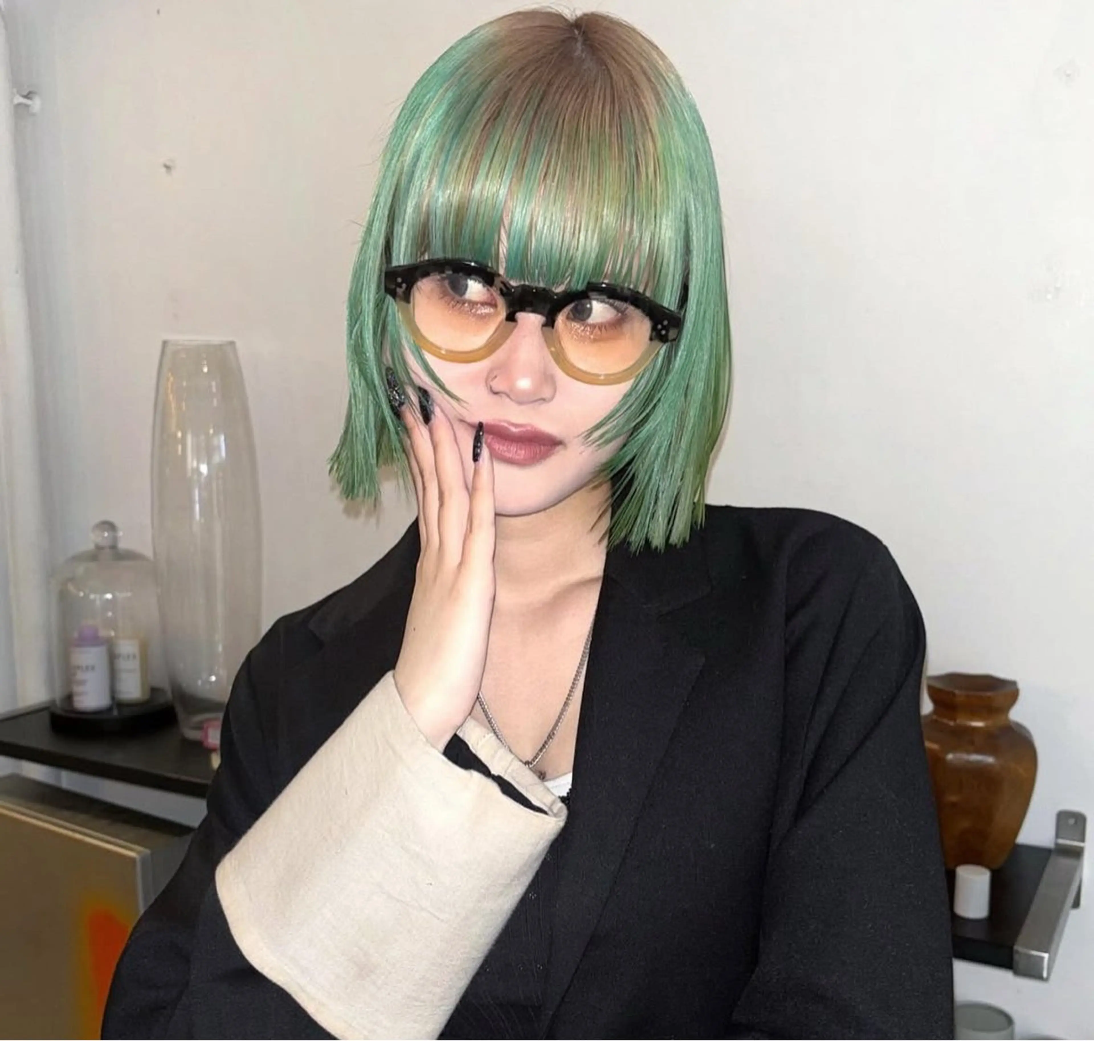 ショート カラー ヘアカラー トリートメント hair salon　丹tan所属・Rena✴︎トレンド ×スタンダードMIXのヘアスタイル