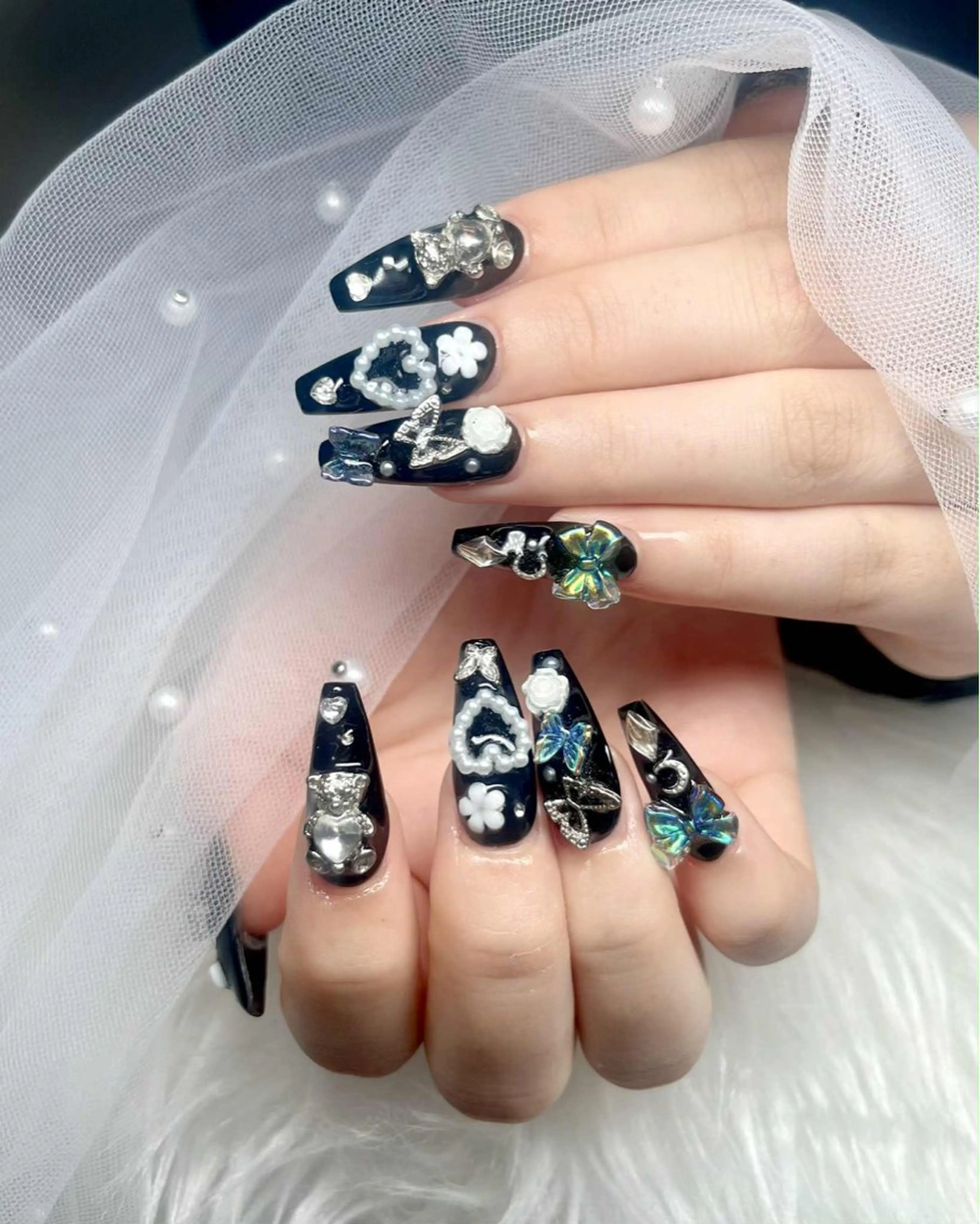 ネイル アートネイル 成人式 ジェルネイル ニュアンスネイル 夏ネイル ハンドネイル H.baby Nai Salon所属・neco H.babynailのネイルデザイン