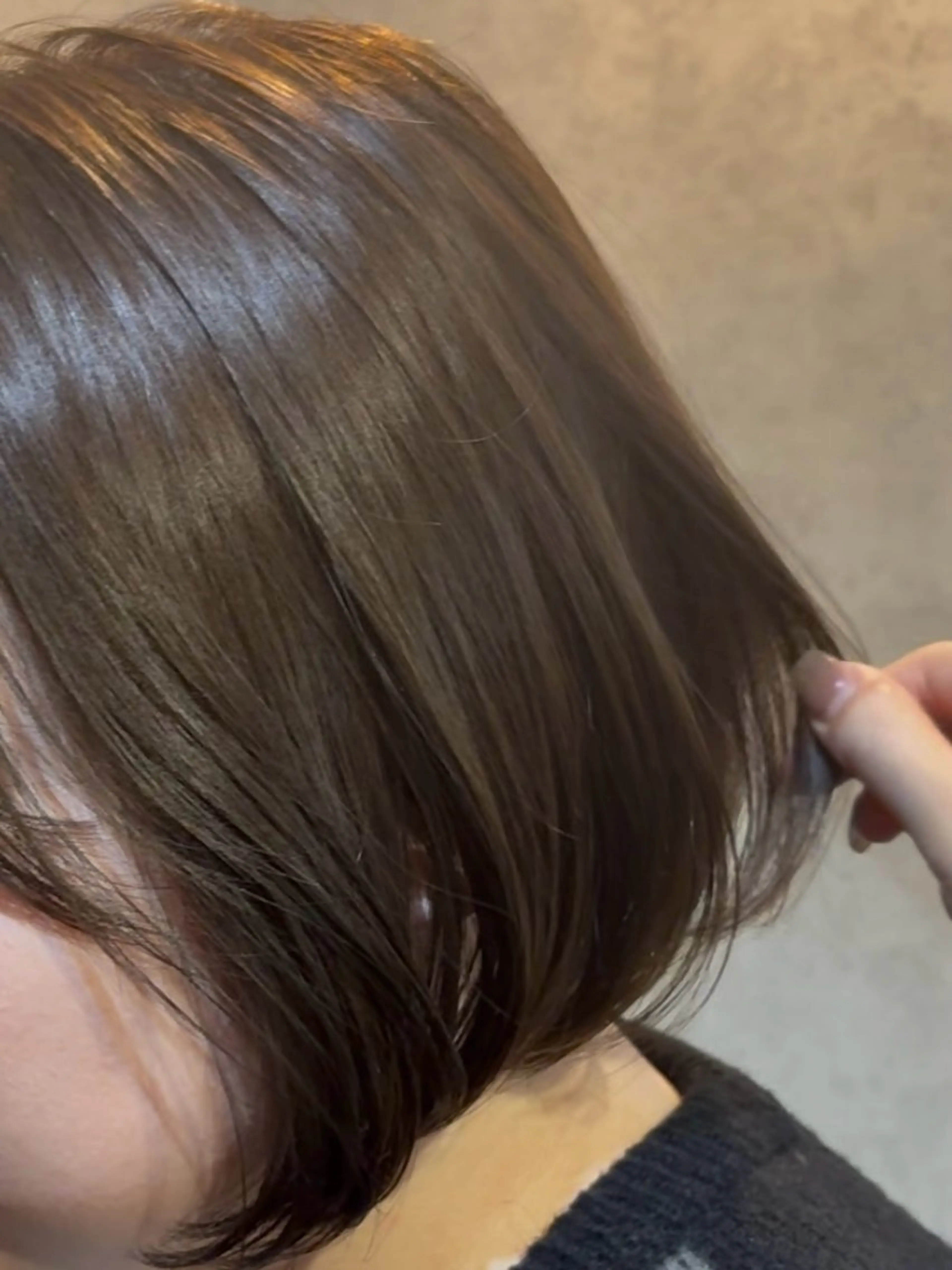 ショート ボブ カット ヘアカラー トリートメント 赤みオフの透明感職人 /ケア重視の美髪施術のヘアスタイル