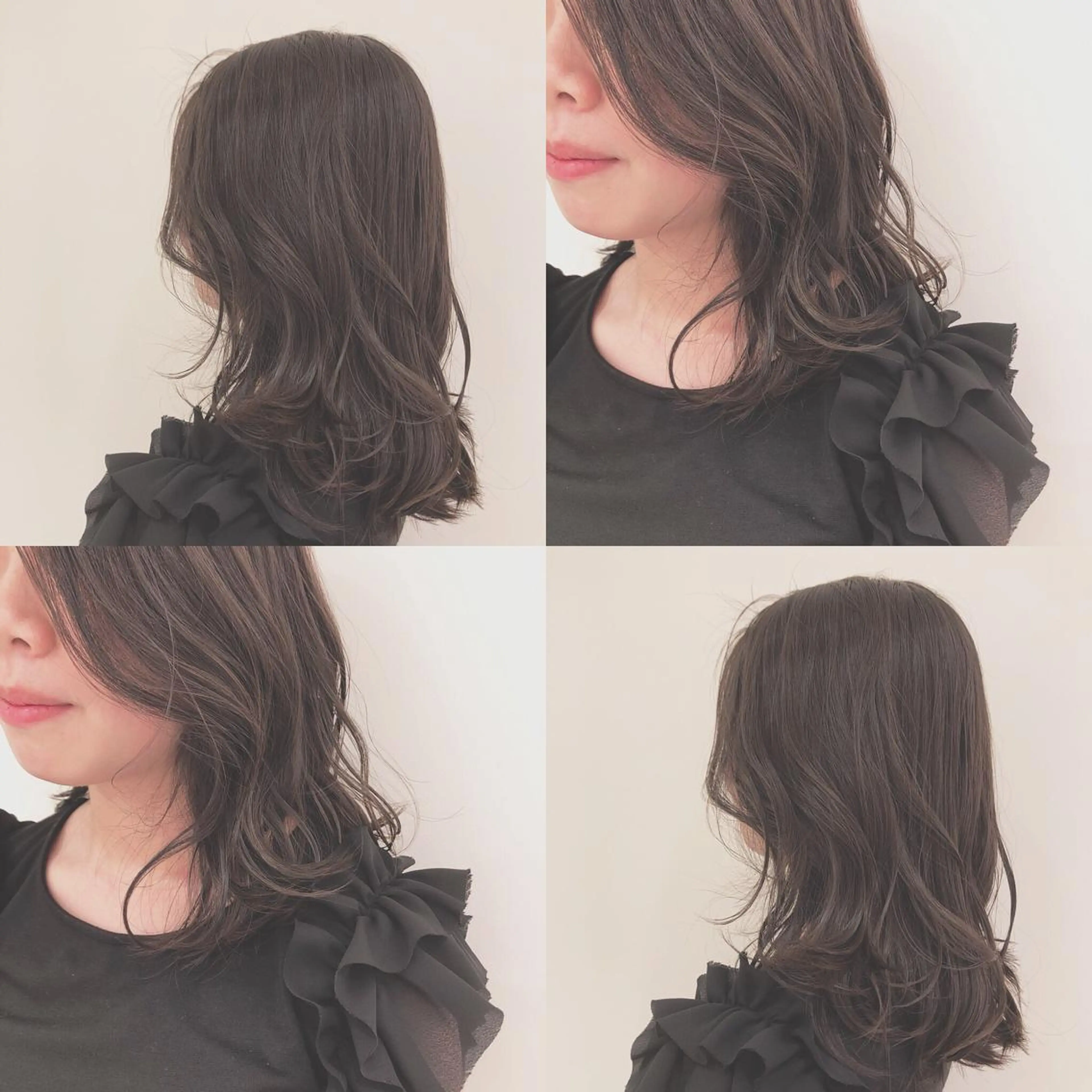 ロング カラー 野村 さなみ✨ぱっつんボブのヘアスタイル