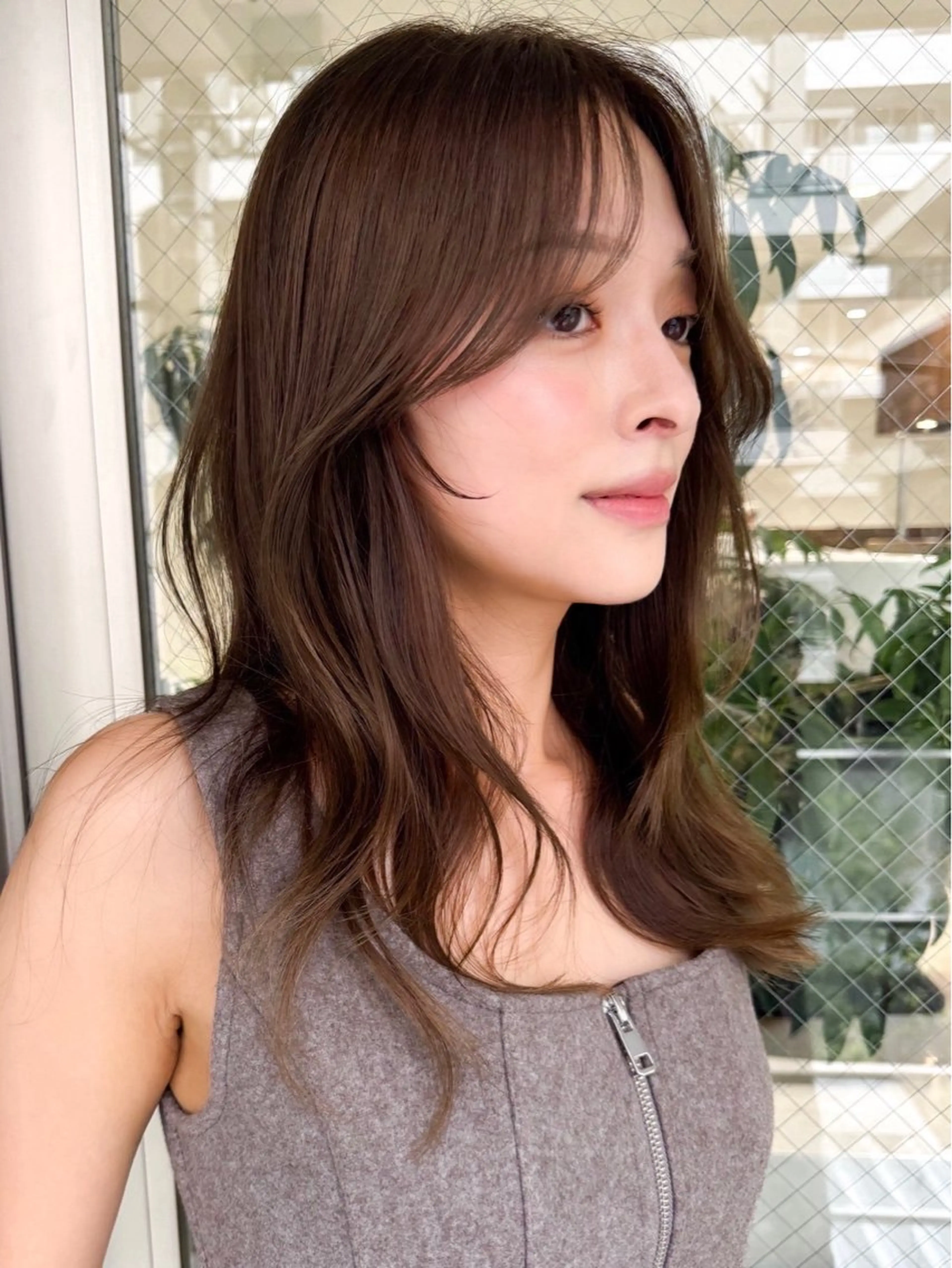 セミロング カラー ヘアカラー 透明感カラー/国分寺 /水野啓太のヘアスタイル
